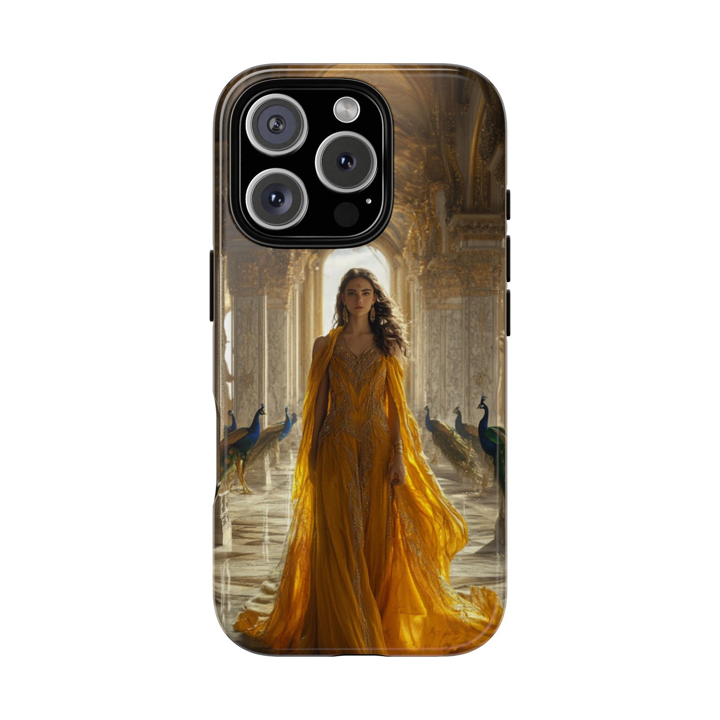 Hera Golden Palace Peacock Goddess - Tough iPhone Case