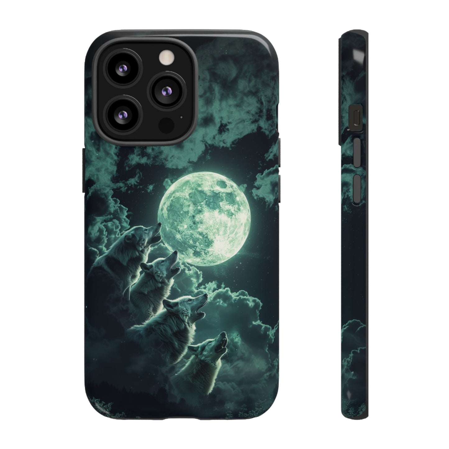 Moonlit Wolf Chorus - Tough iPhone Case