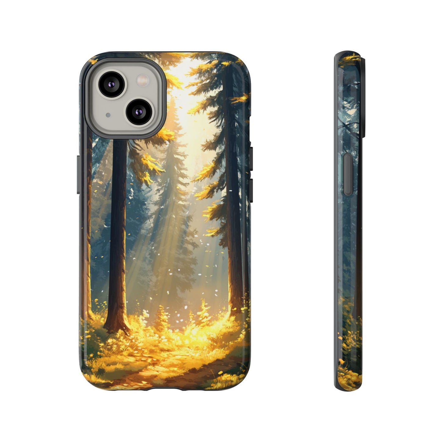 Golden Forest Path – Tough iPhone Case