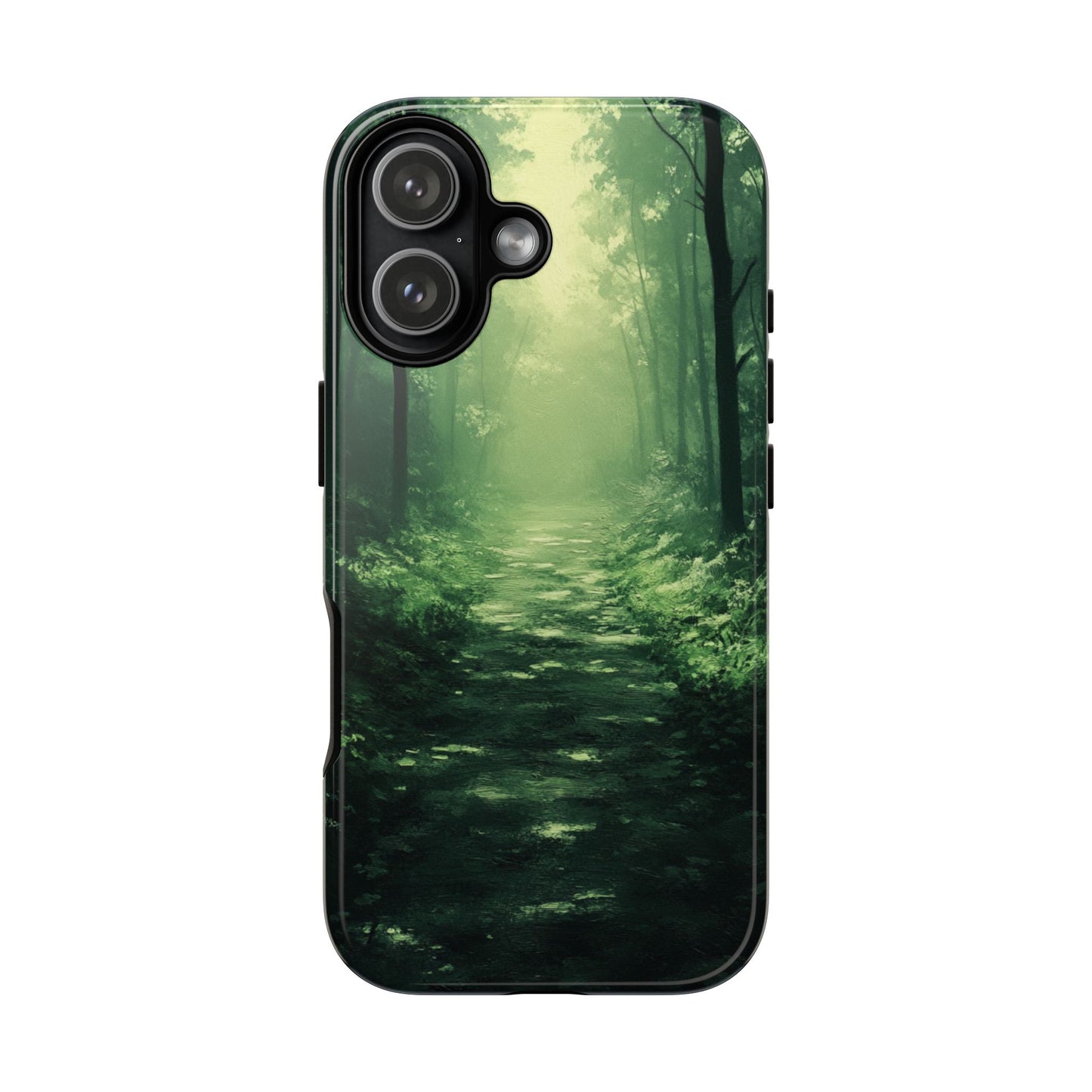 Emerald Mist Forest Path - Tough iPhone Case