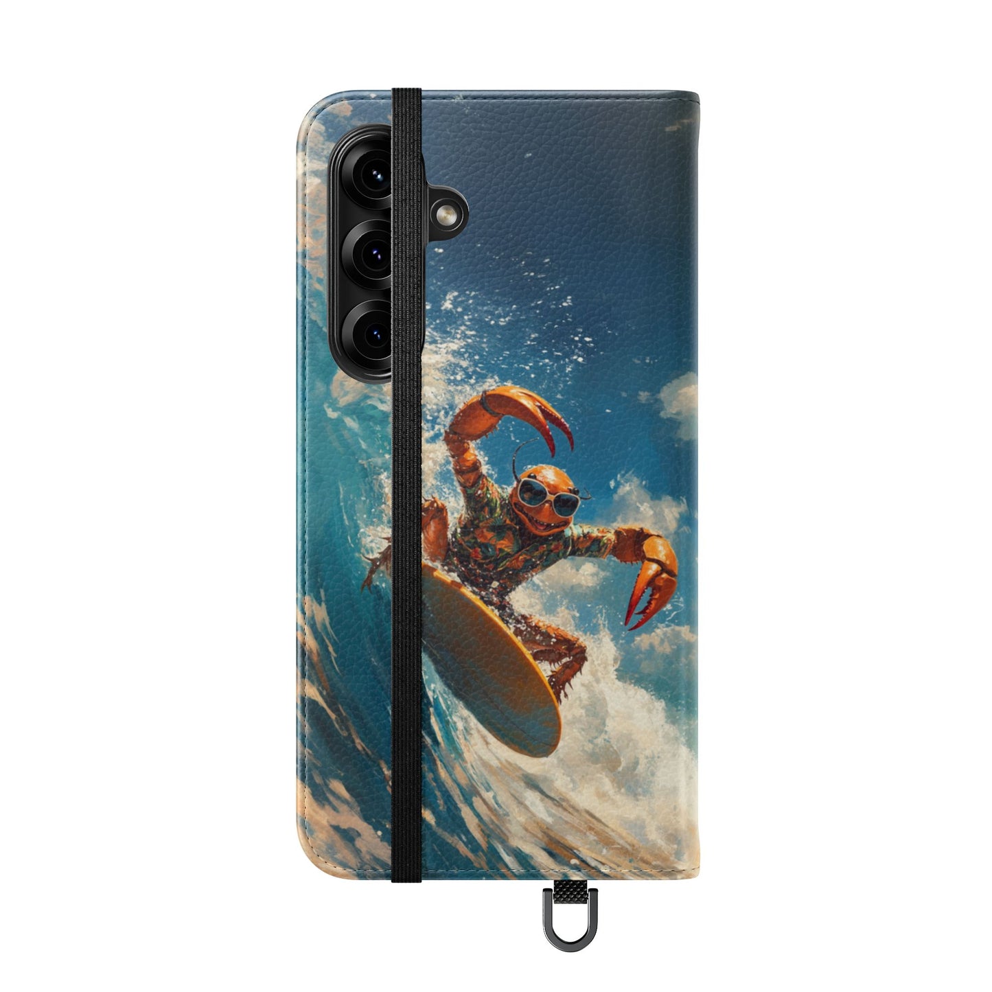 Surfing Crab - Wallet Flip Case