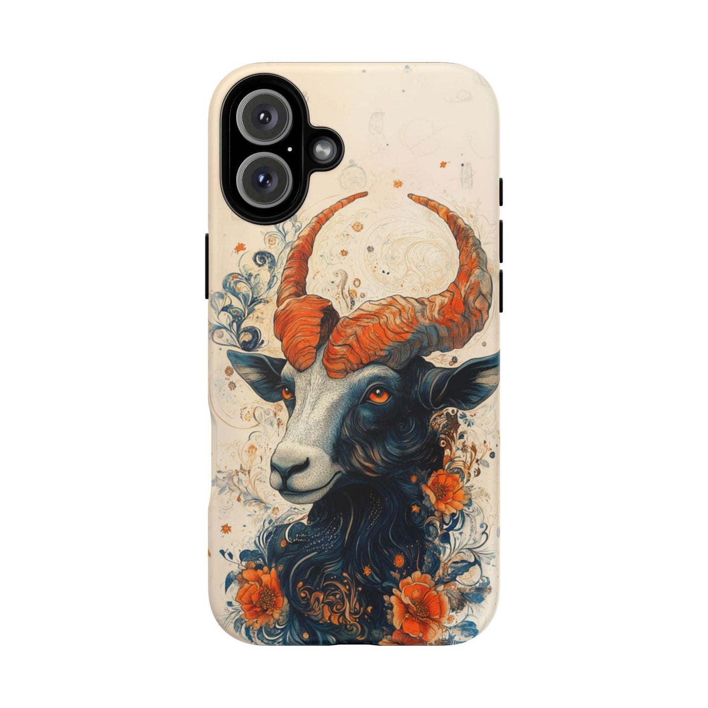 Capricorn Zodiac Artistic Floral Phone Case – iPhone, Google Pixel, Samsung Galaxy