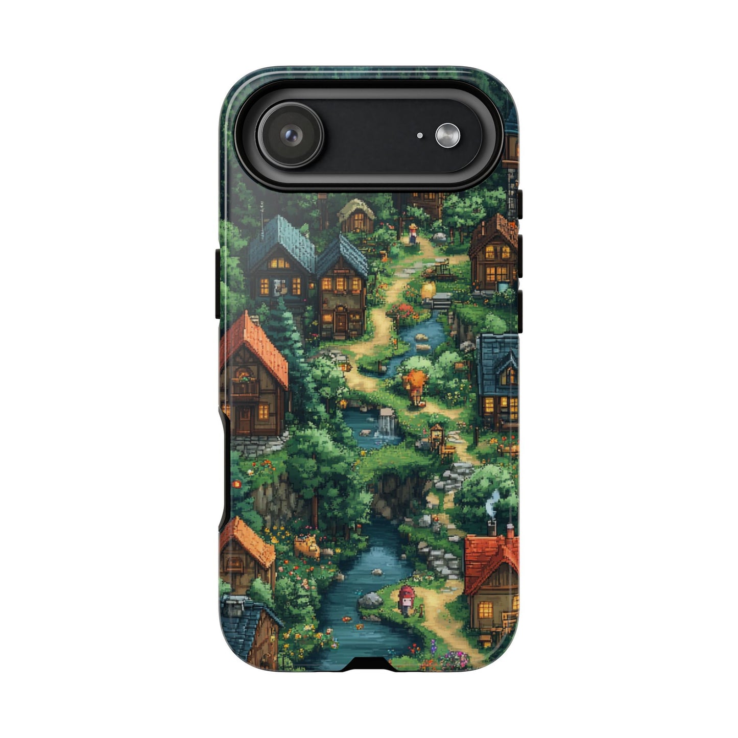 Pixel Forest Hamlet - Tough iPhone Case