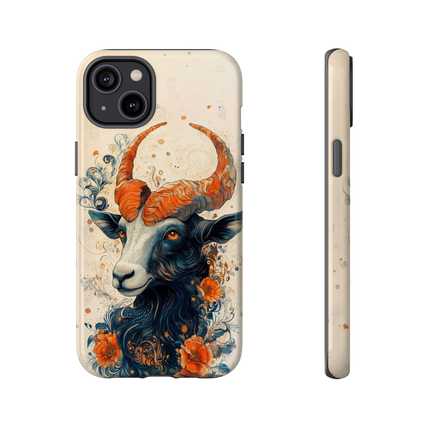 Capricorn Zodiac Artistic Floral Phone Case – iPhone, Google Pixel, Samsung Galaxy