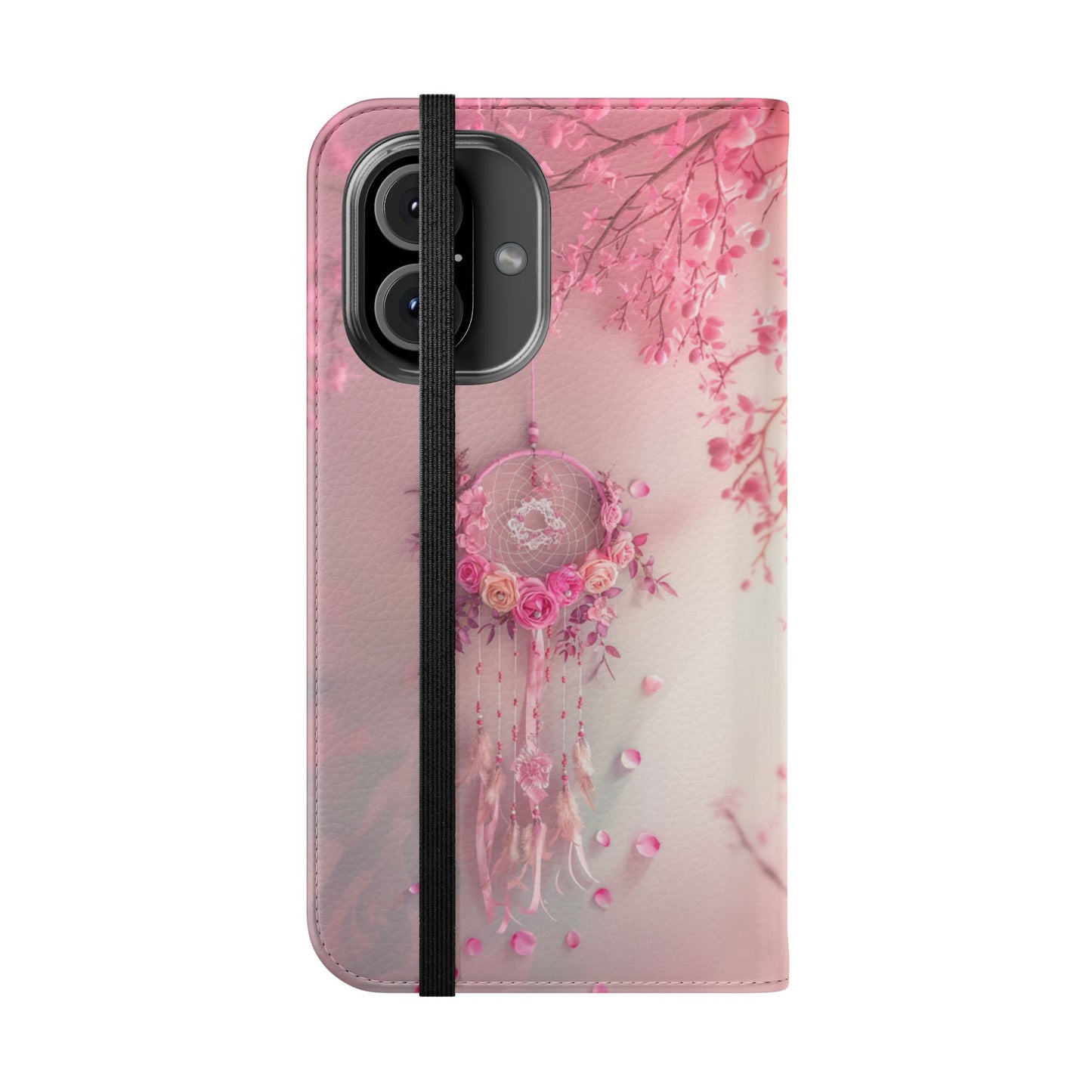 Pink Rose Dreamcatcher - Wallet Flip Case