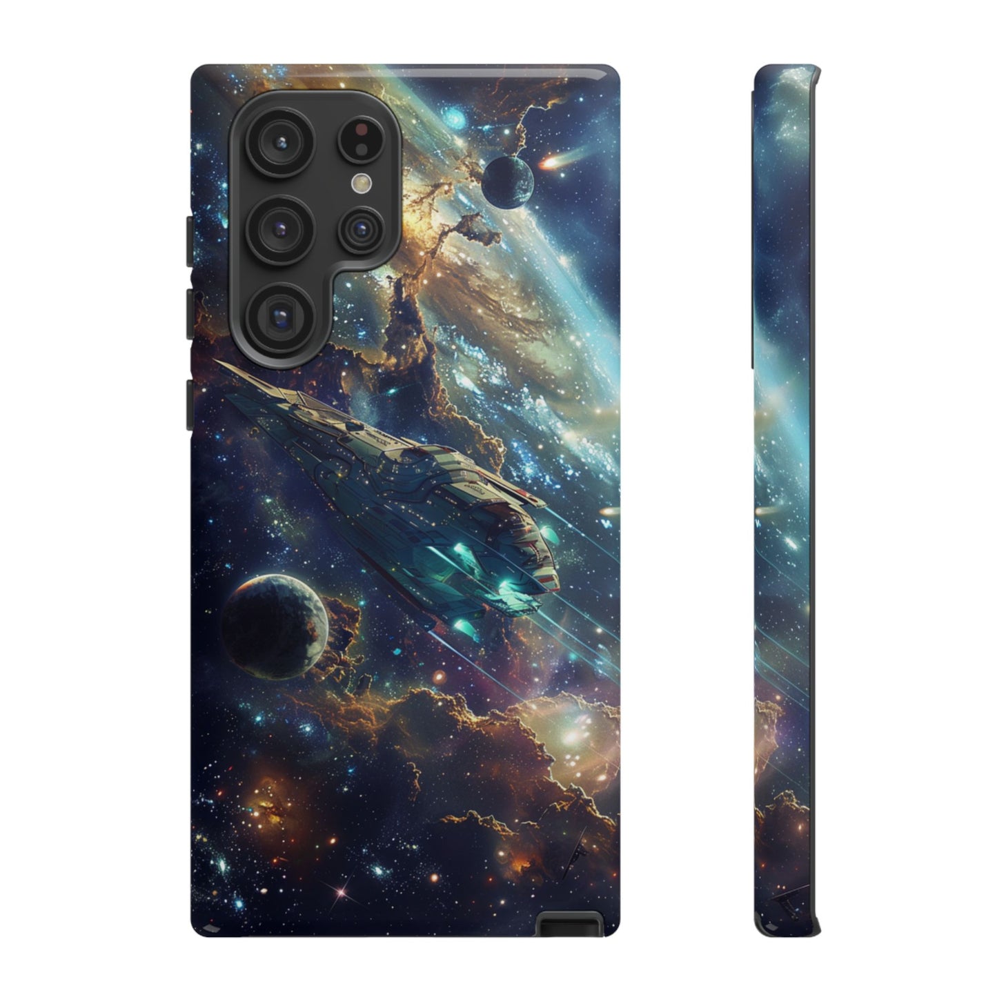 Galactic Voyage: Futuristic Spaceship - iPhone, Google Pixel, Samsung Galaxy