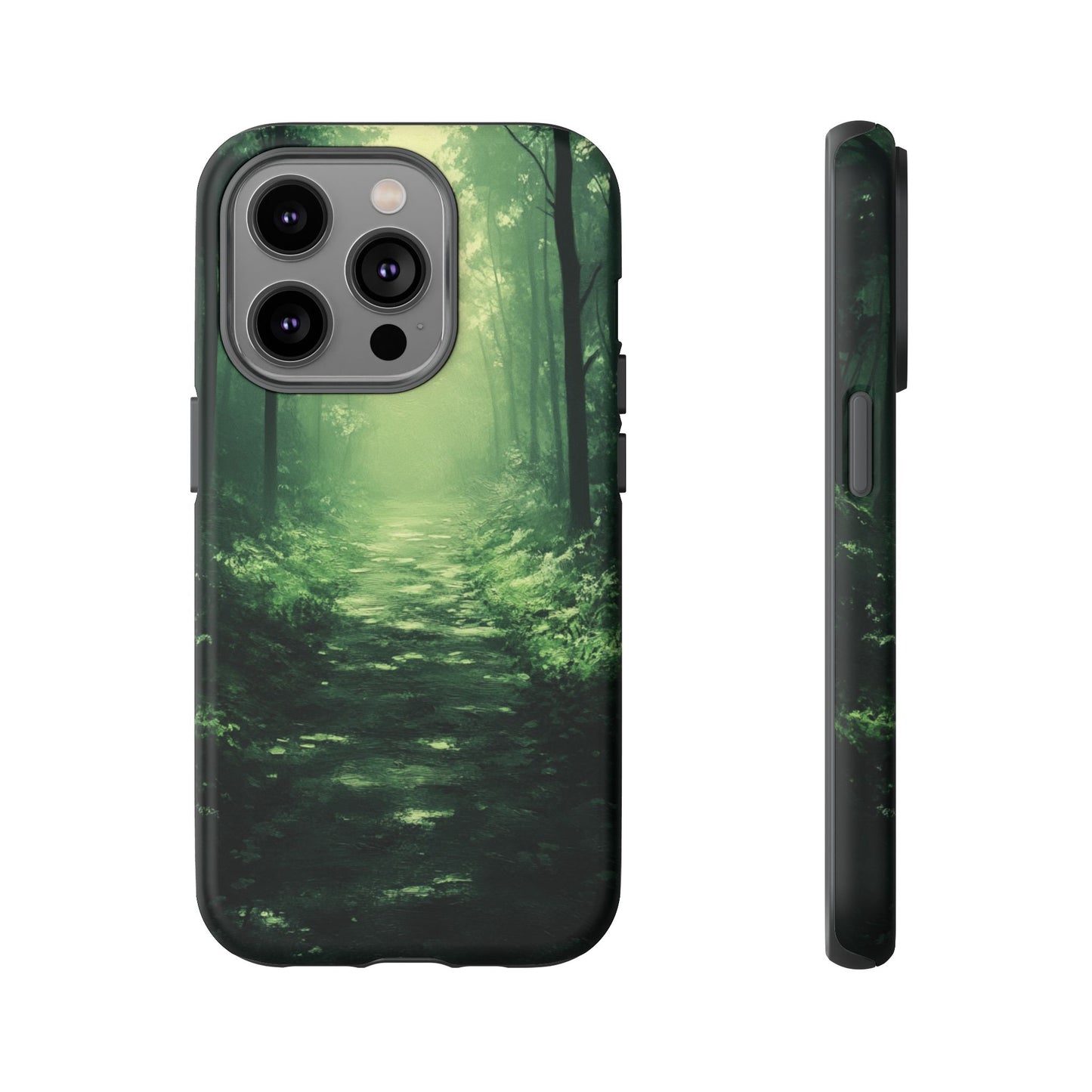 Emerald Mist Forest Path - Tough iPhone Case