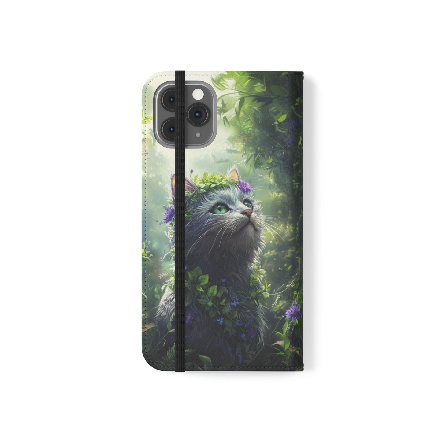 Forest Spirit Cat - Wallet Flip Case