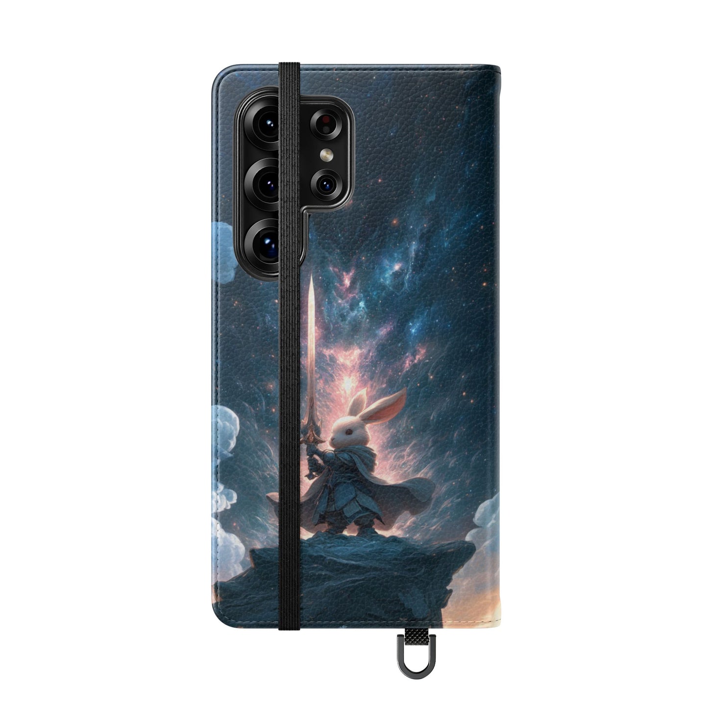 Cosmic Warrior Rabbit - Wallet Flip Case