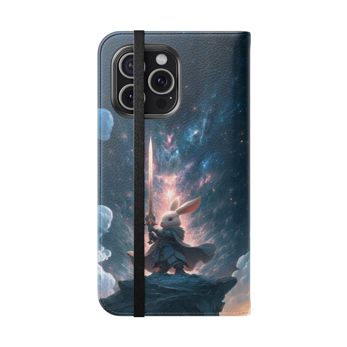 Cosmic Warrior Rabbit - Wallet Flip Case