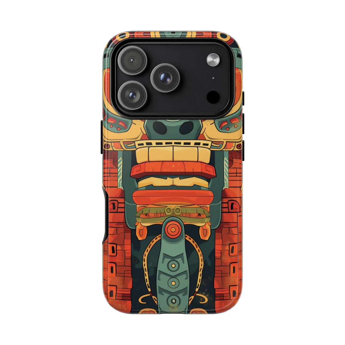 Aztec Totem Mask - Tough iPhone Case