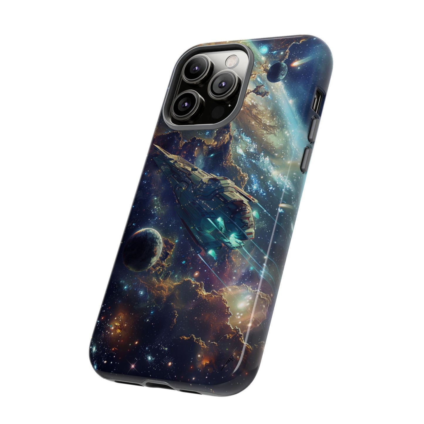 Galactic Voyage: Futuristic Spaceship - iPhone, Google Pixel, Samsung Galaxy