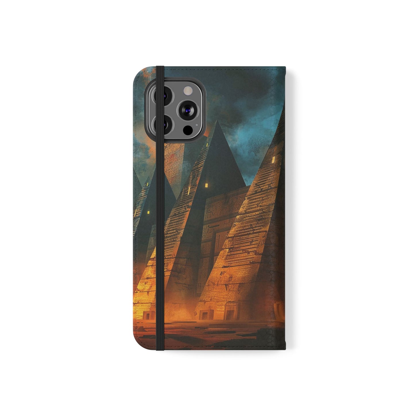Ancient Egyptian Pyramids Sunset - Wallet Flip Case