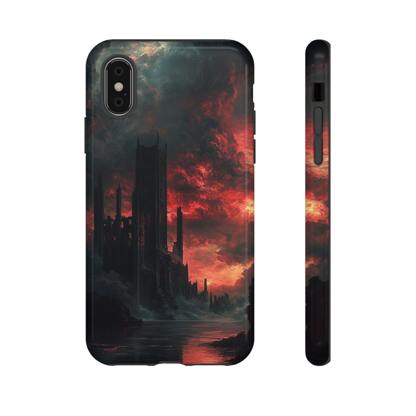 Crimson Dread Citadel – Tough iPhone Case