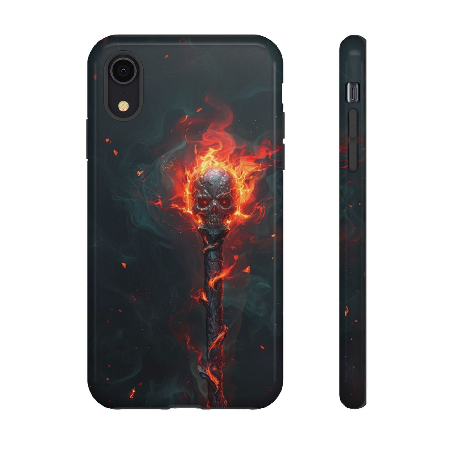 Inferno Skull Staff - Tough iPhone Case