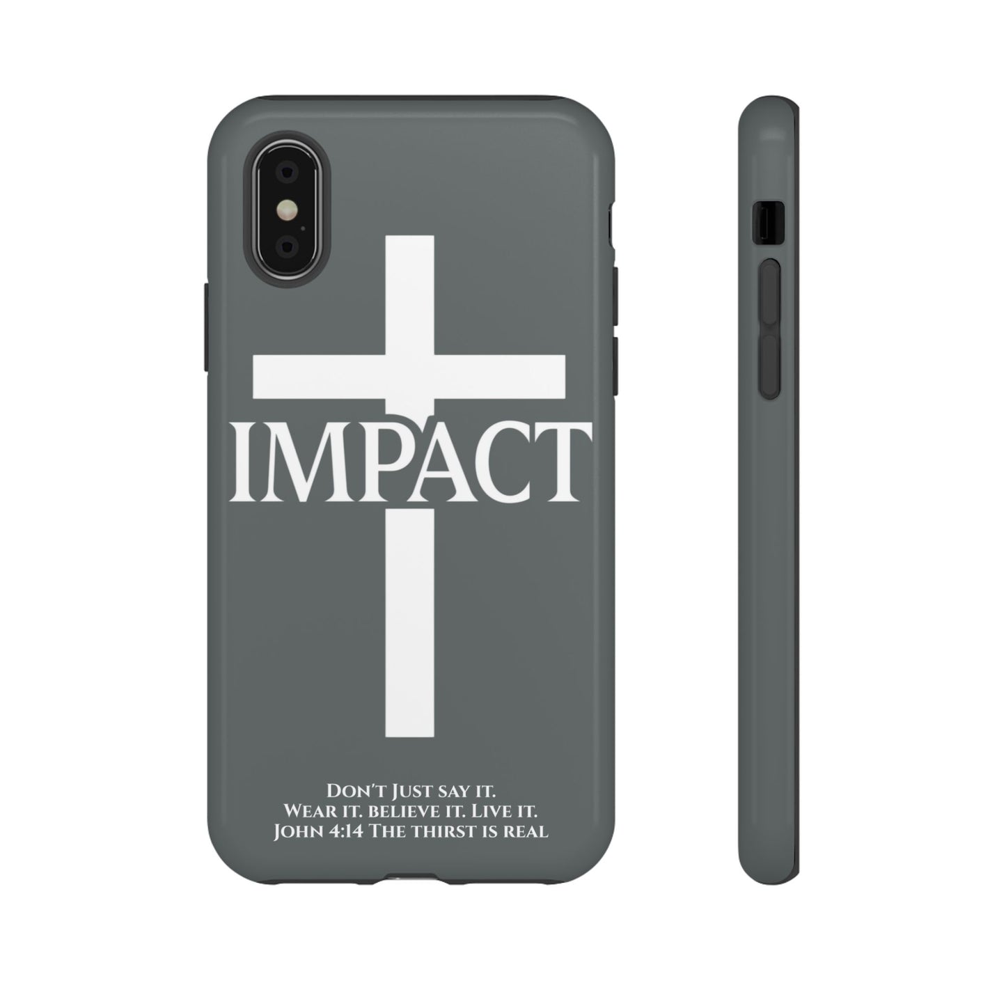 Impact Gray- Tough iPhone Case
