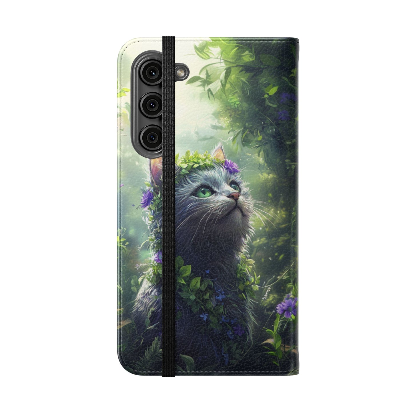 Forest Spirit Cat - Wallet Flip Case