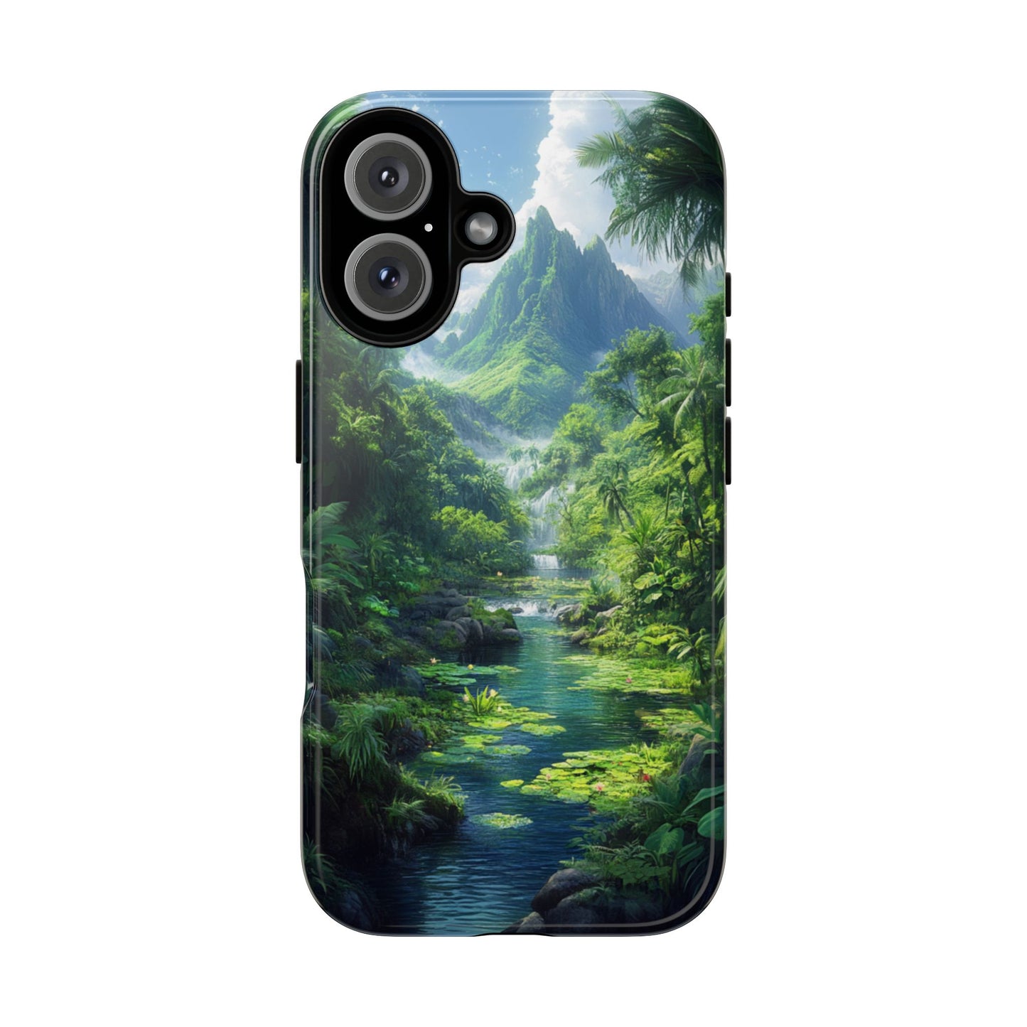 Verdant Jungle Cascade – Tough iPhone Case