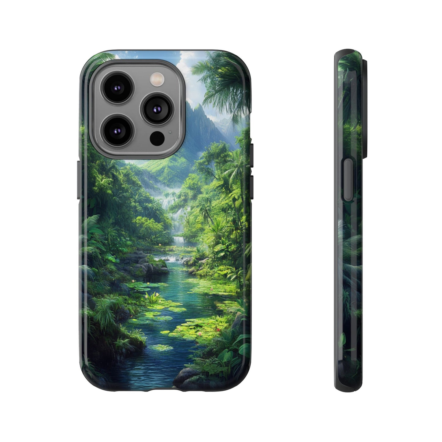 Verdant Jungle Cascade – Tough iPhone Case