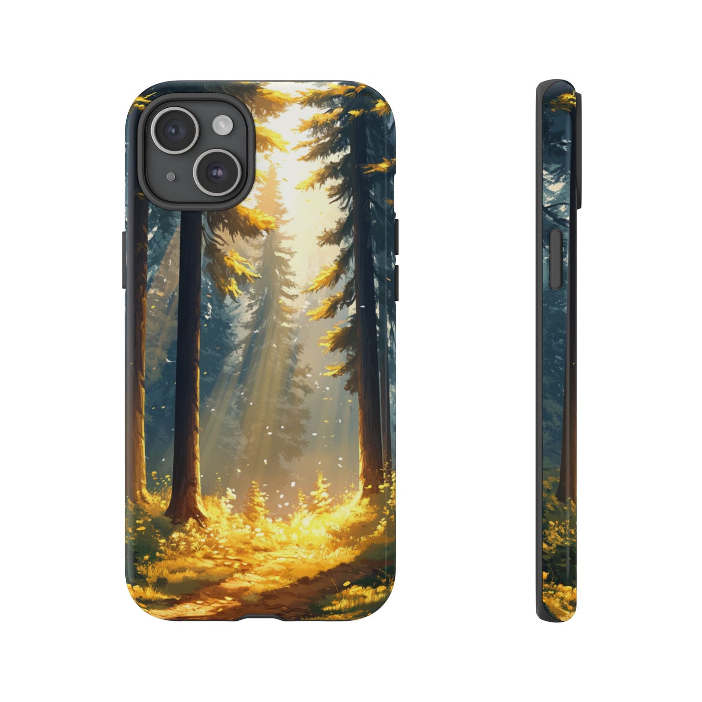 Golden Forest Path – Tough iPhone Case