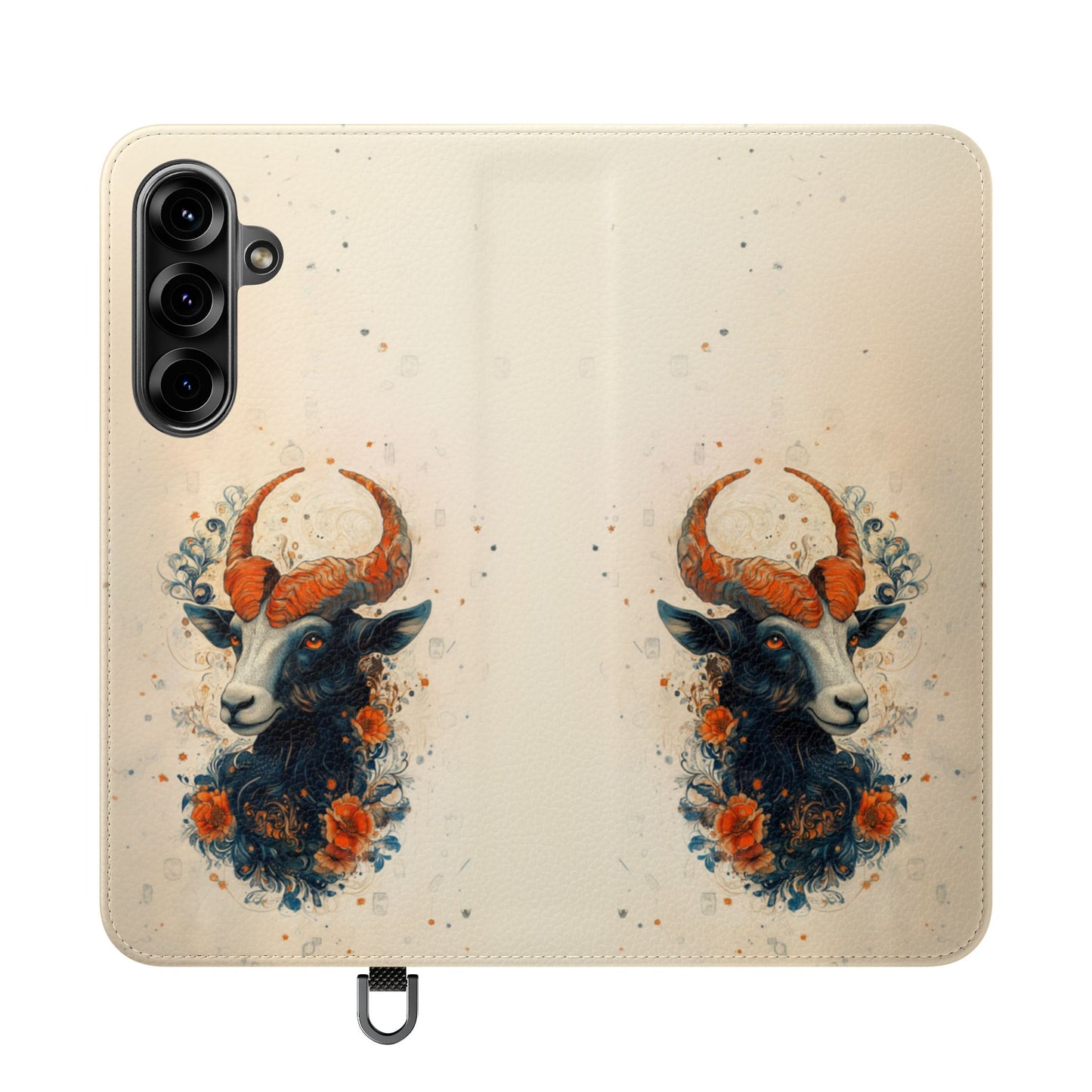 Capricorn Celestial Goat - Wallet Flip Case