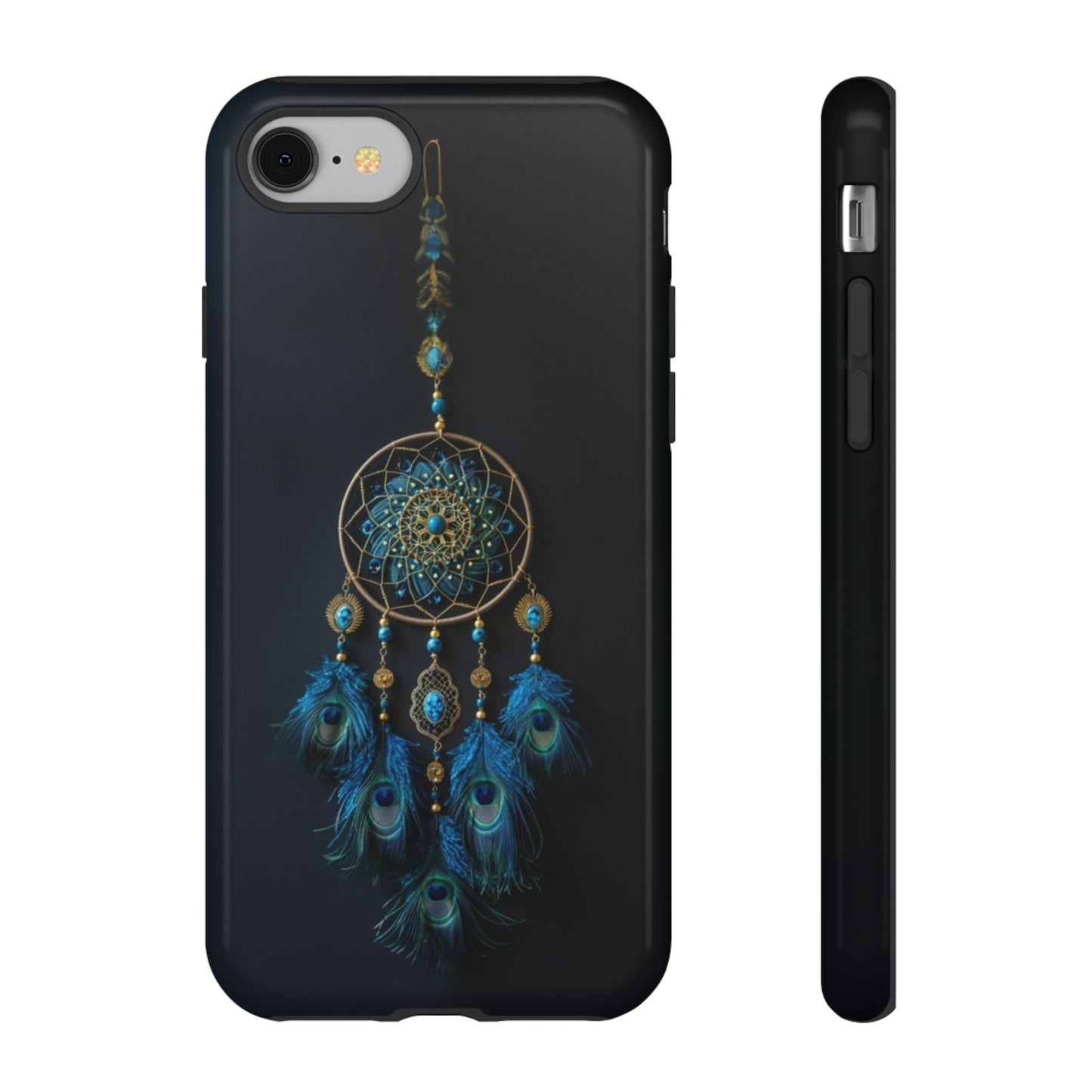 Peacock Feather Dreamcatcher - Tough iPhone Case