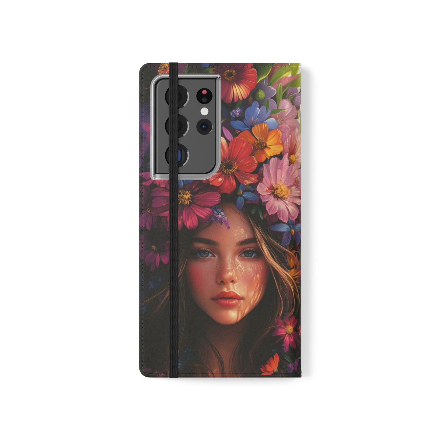 Floral Crown Muse - Wallet Flip Case