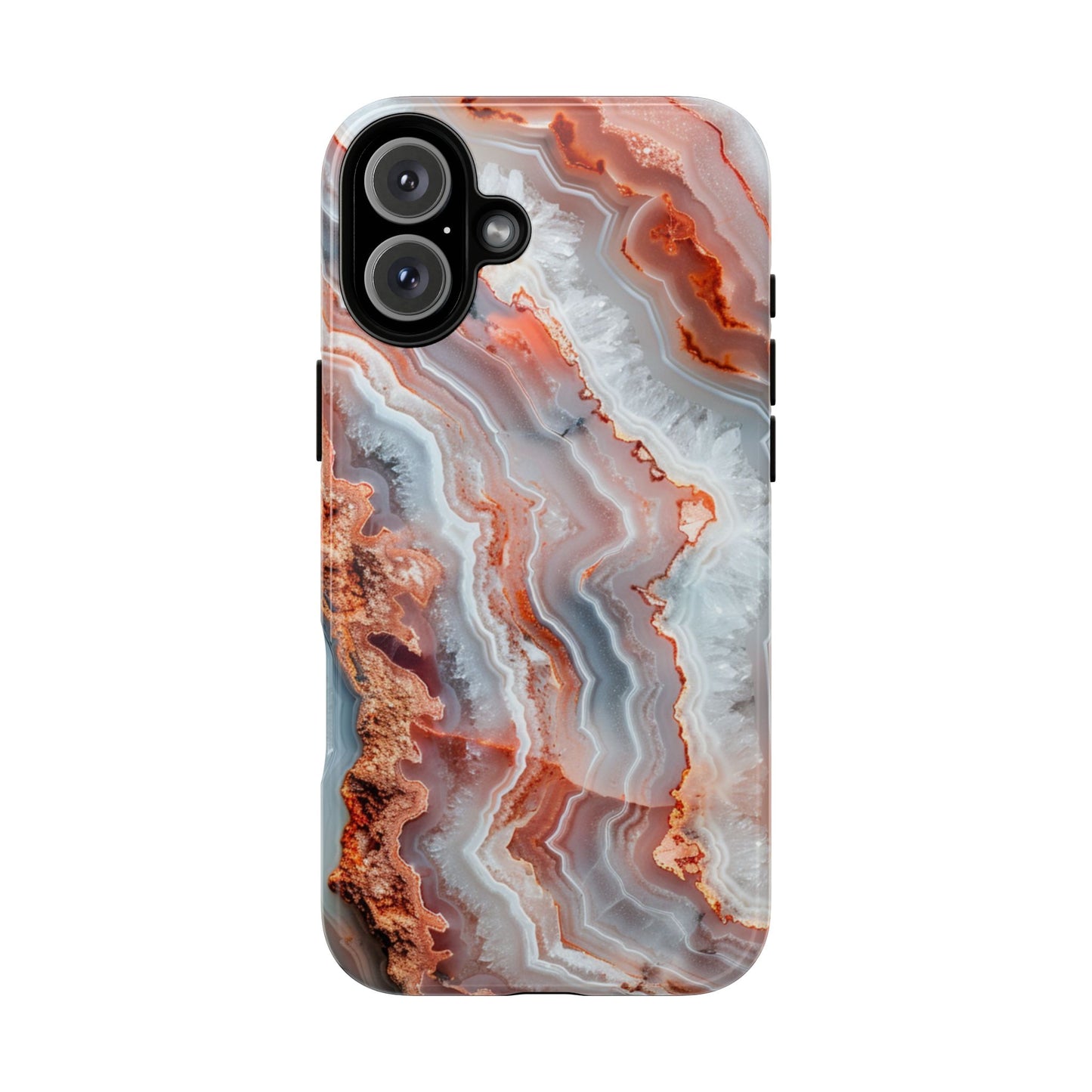 Rose Agate Currents – Tough iPhone Case