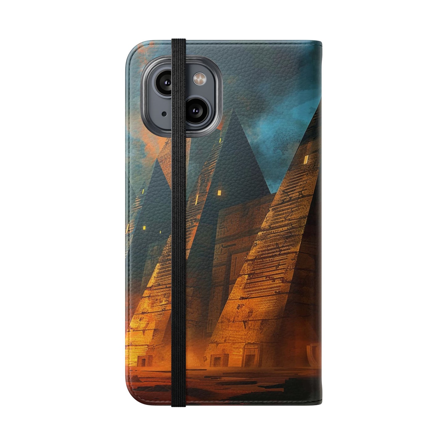 Ancient Egyptian Pyramids Sunset - Wallet Flip Case