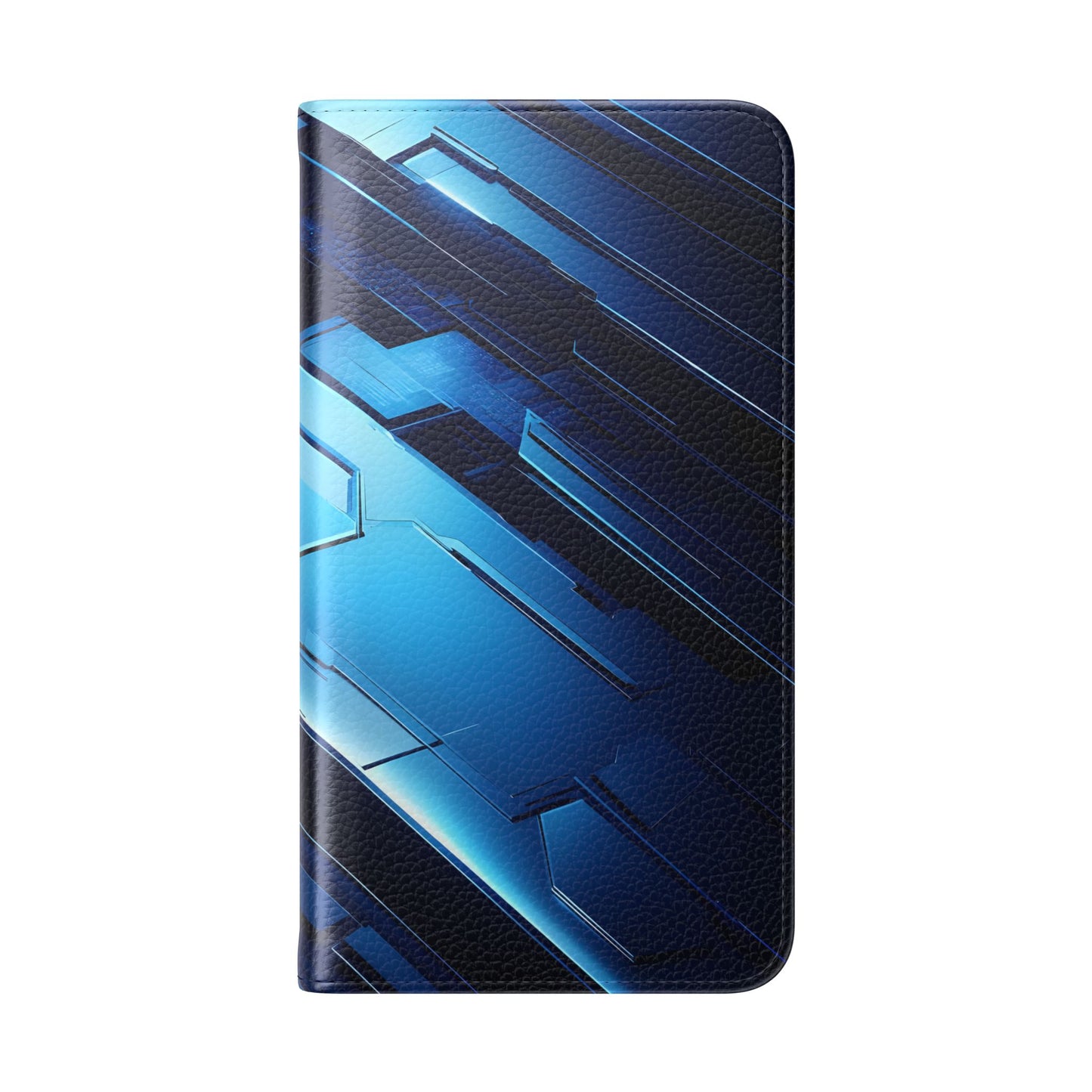 Blue Tech Matrix - Wallet Flip Case