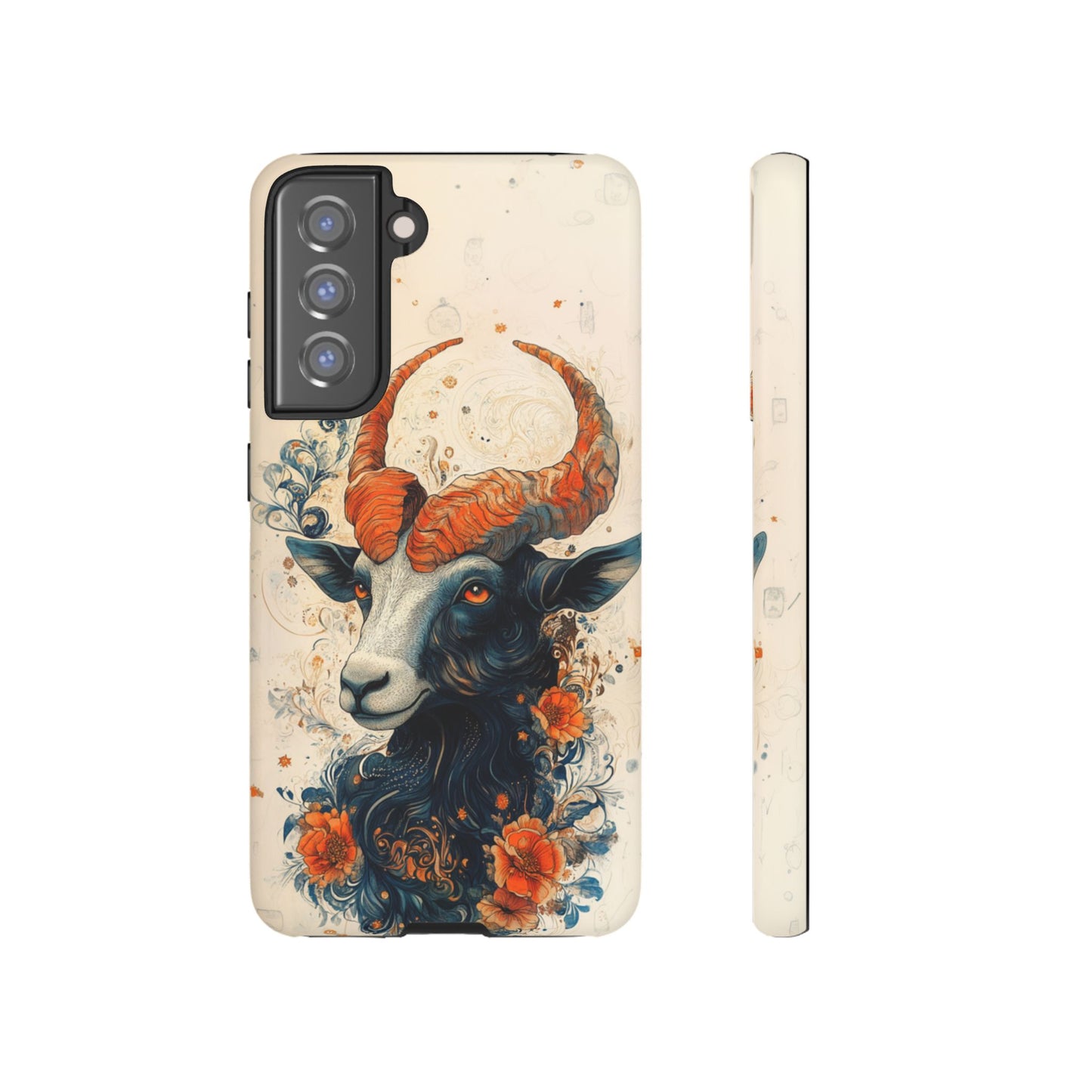 Capricorn Zodiac Artistic Floral Phone Case – iPhone, Google Pixel, Samsung Galaxy