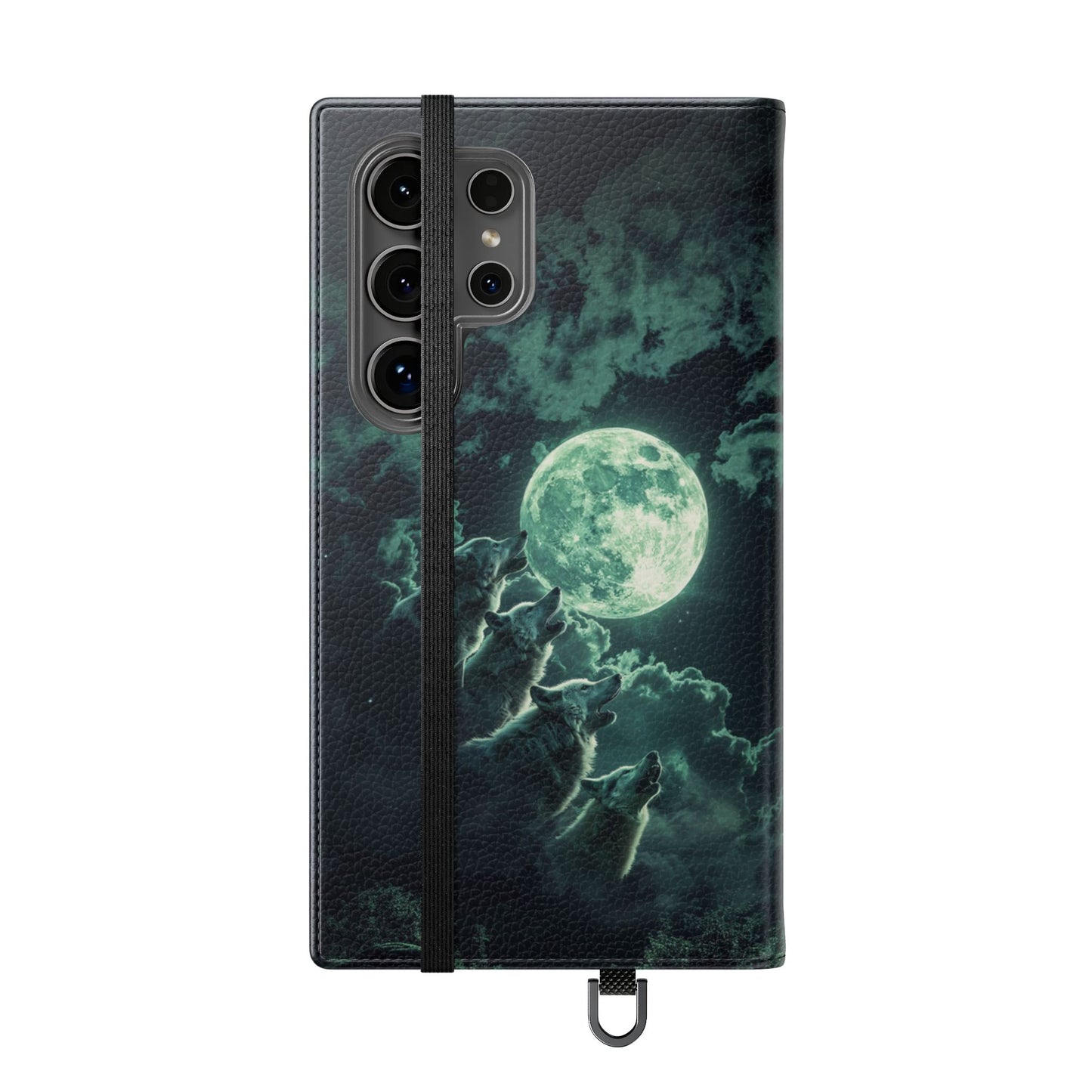 Moonlit Wolf Chorus - Wallet Flip Case