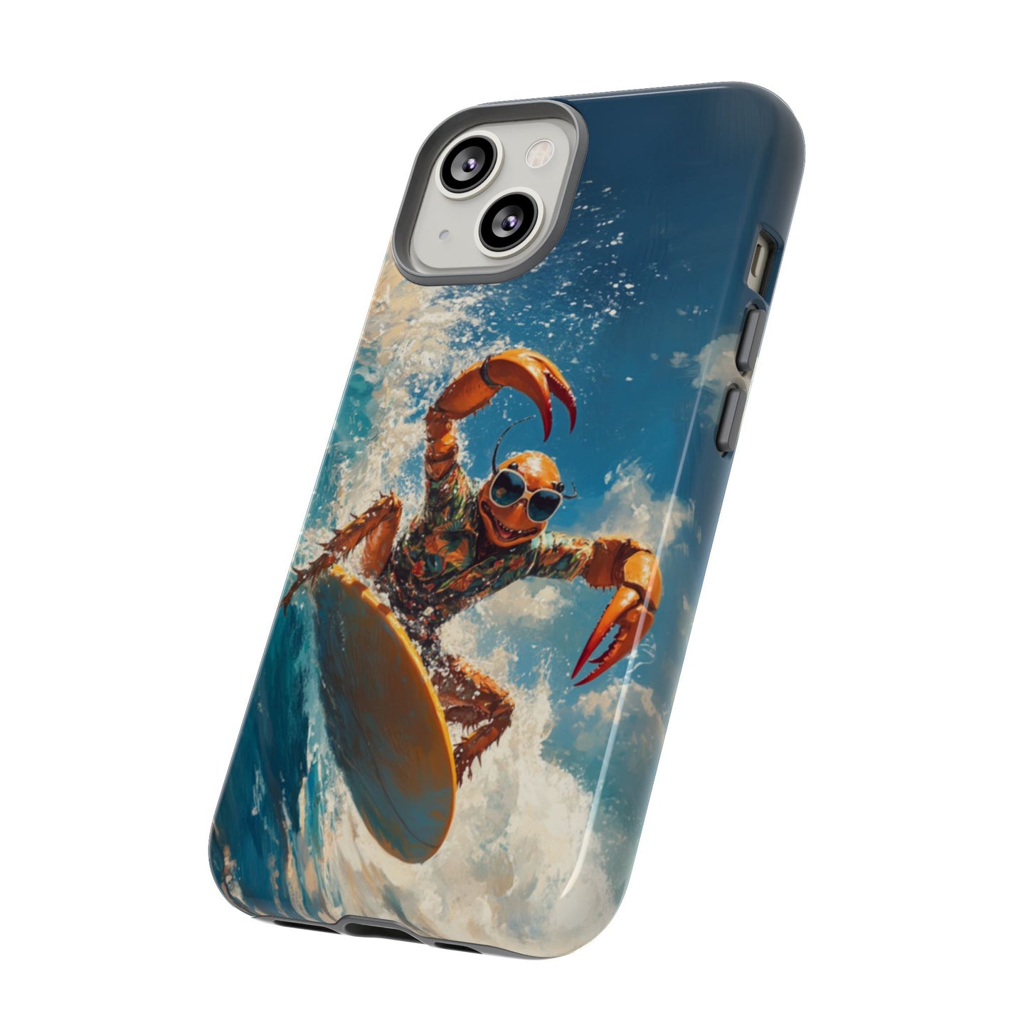 Surfing Crab - Tough iPhone Case