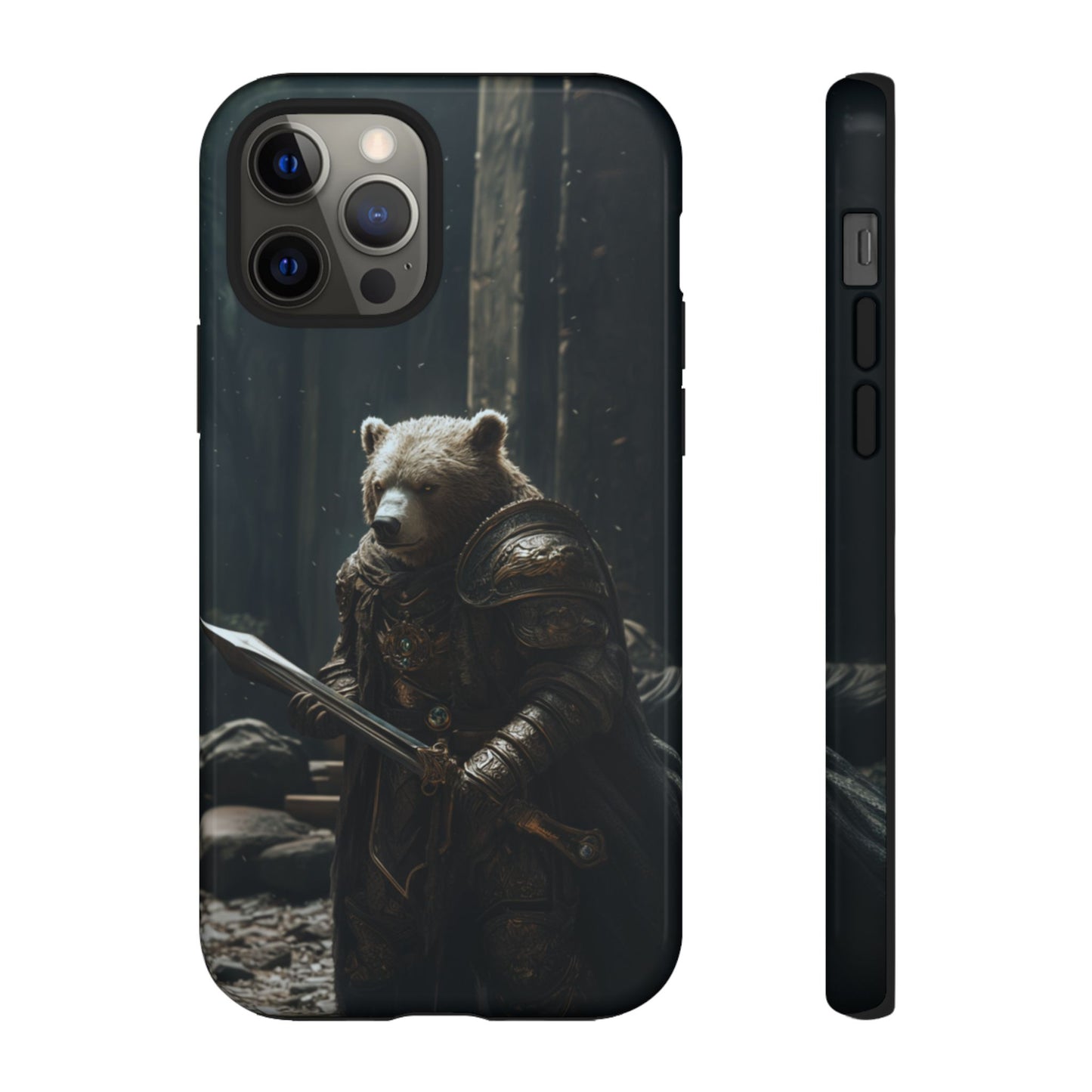 Medieval Bear Warrior Knight - Tough iPhone Case