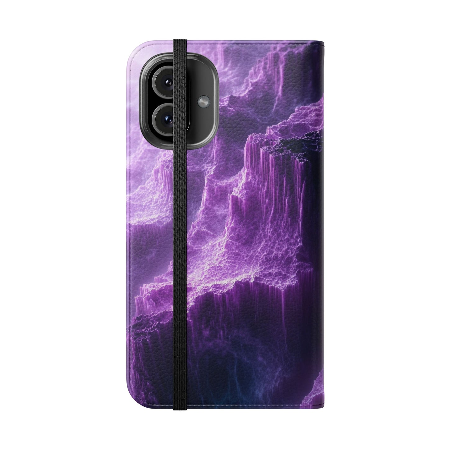 Purple Crystal Canyon - Wallet Flip Case