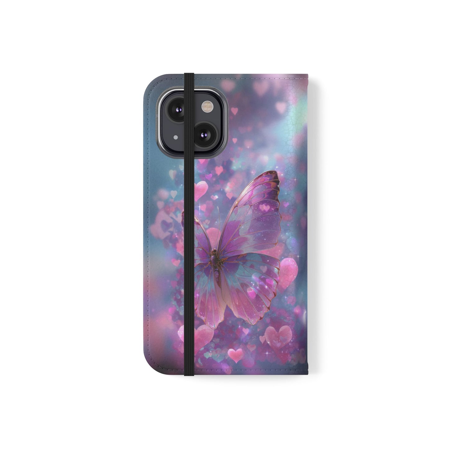 Cupid's Flutter Butterfly - Wallet Flip Case