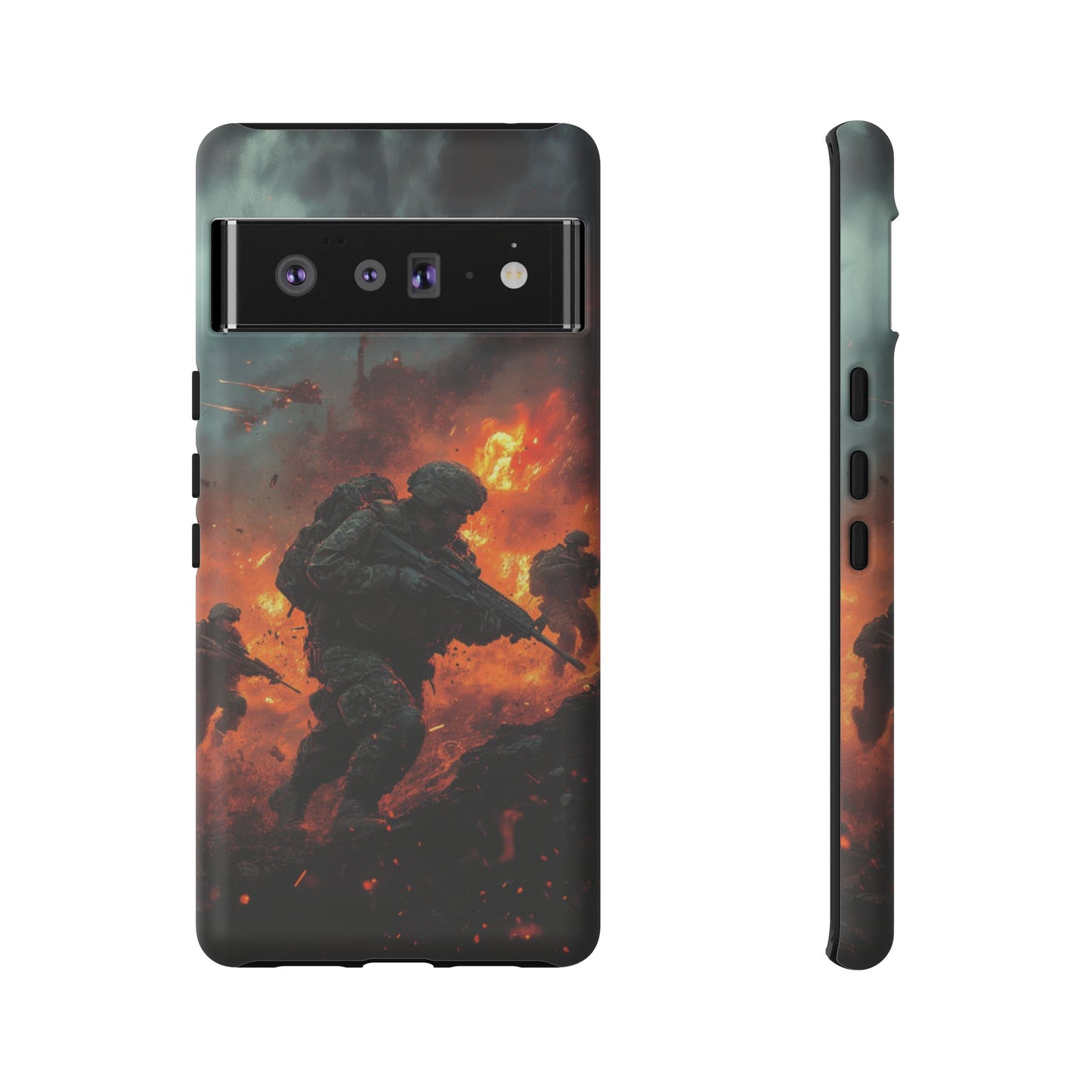 Epic Battlefield Soldier Phone Case - iPhone, Google Pixel, Samsung Galaxy