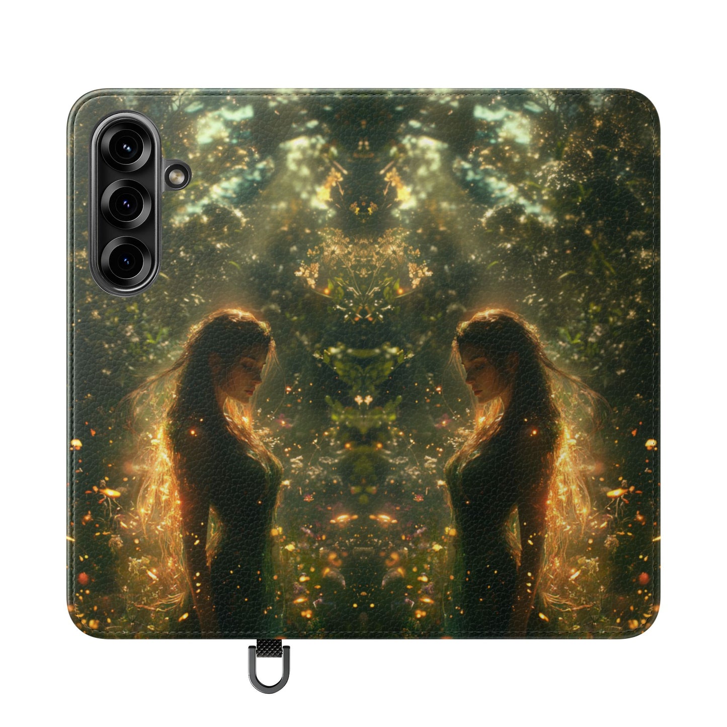 Forest Goddess Golden Light Meadow - Wallet Flip Case