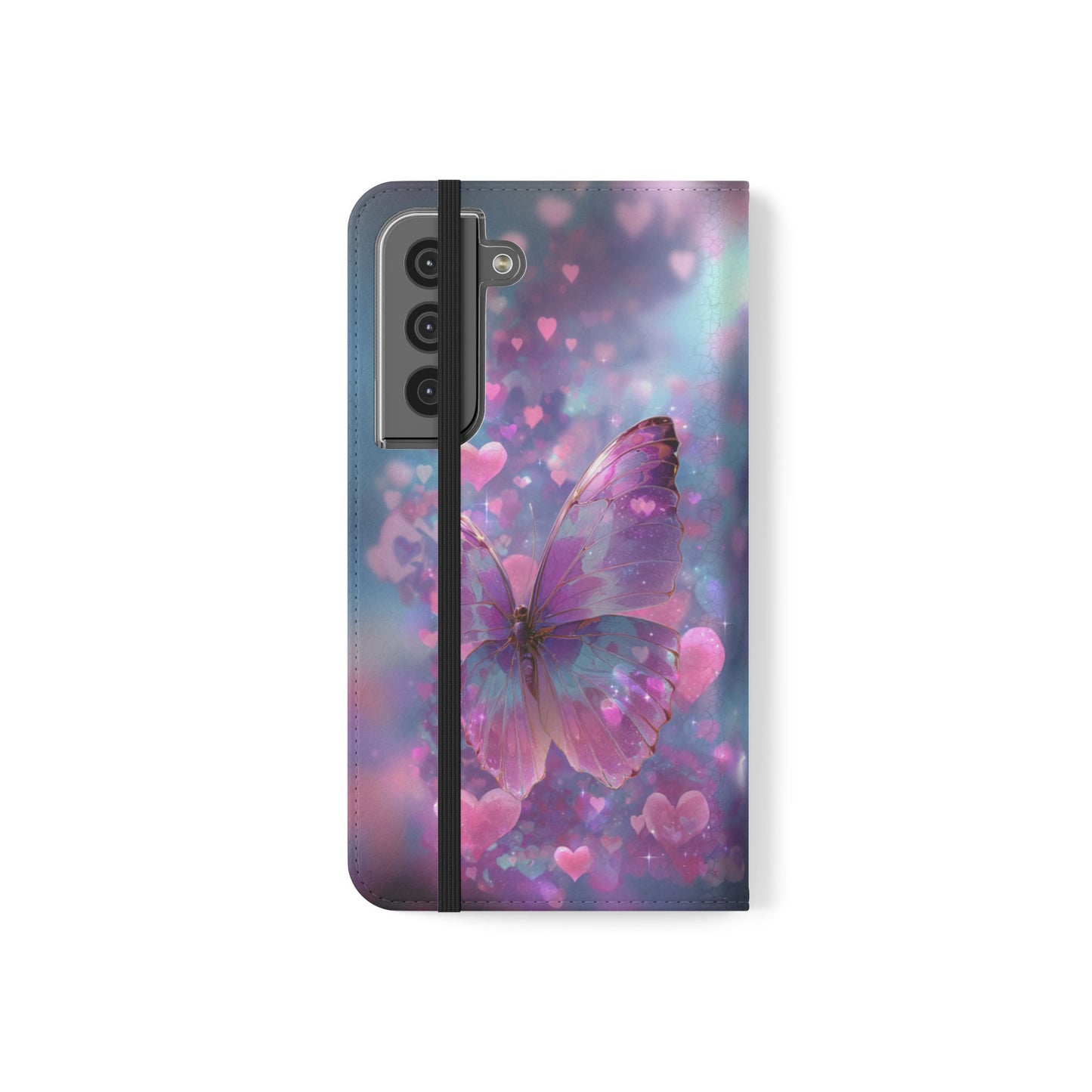 Cupid's Flutter Butterfly - Wallet Flip Case