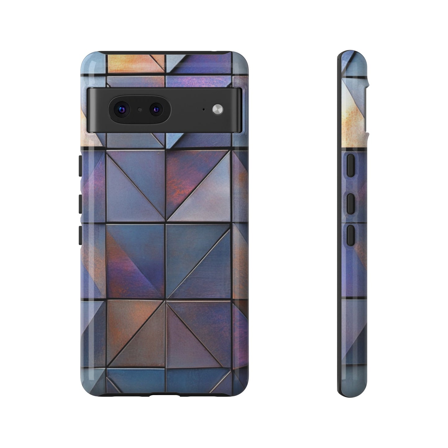 Iridescent Geometric Triangles Phone Case - iPhone, Samsung Galaxy, Google Pixel