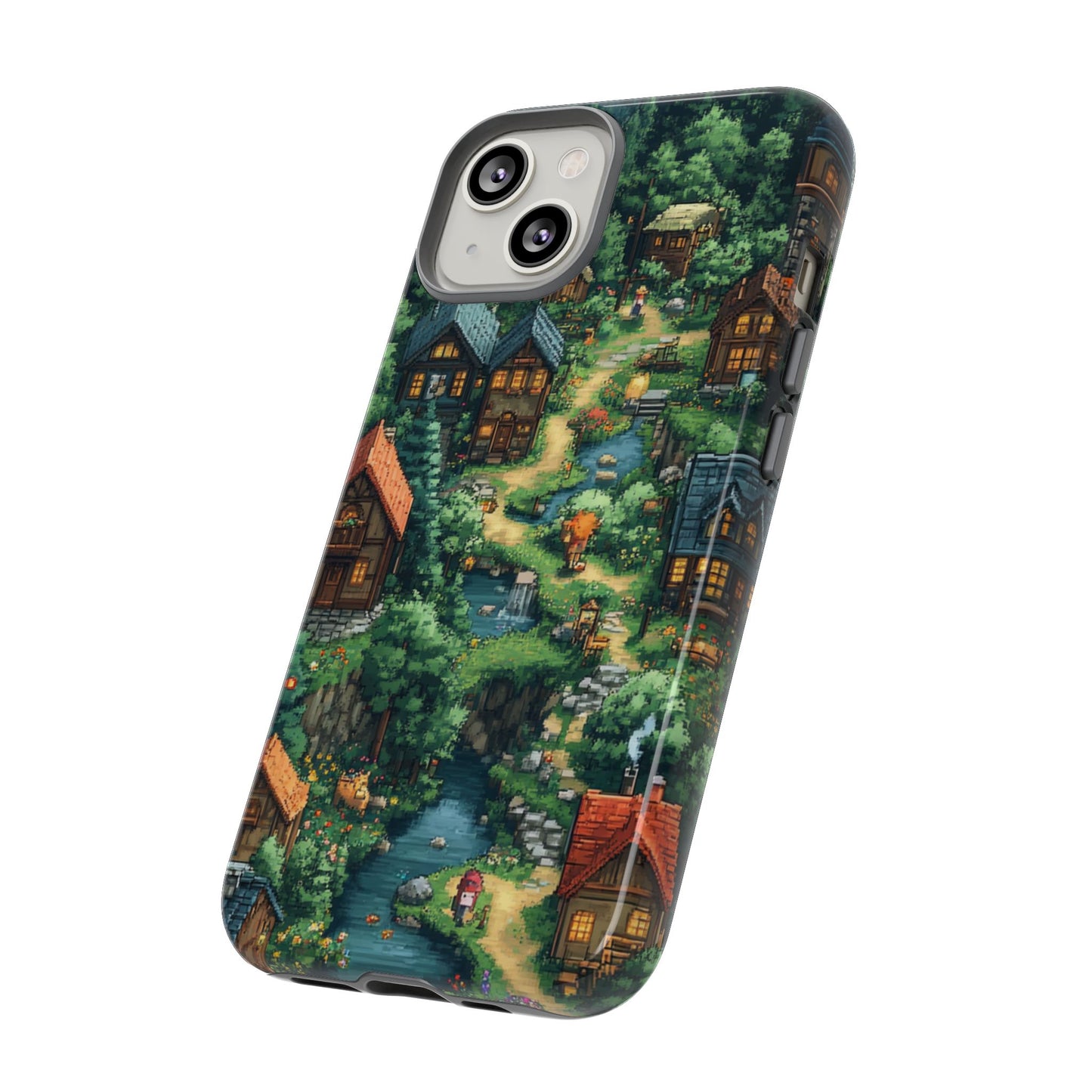 Enchanted Village: Pixel Paradise Phone Case - iPhone, Google Pixel, Samsung Galaxy