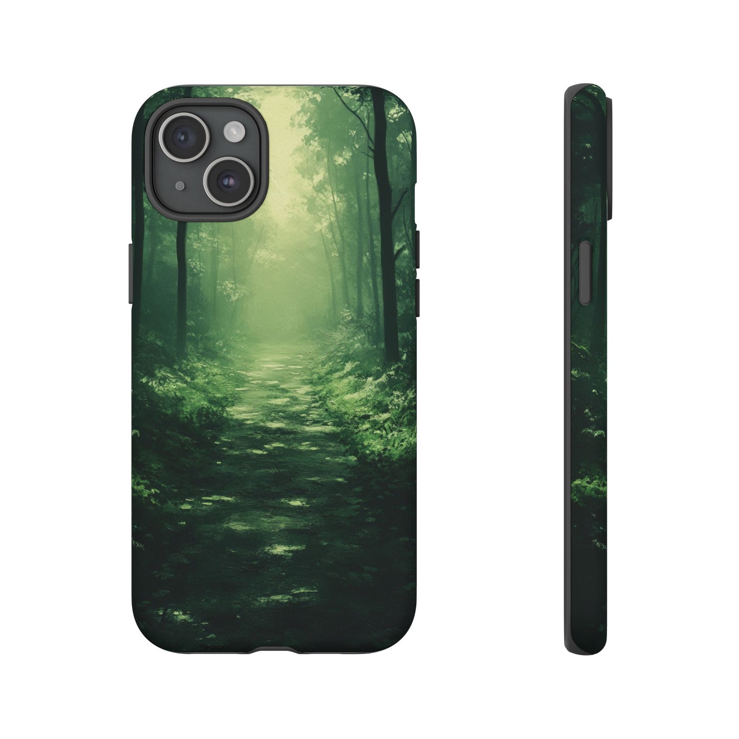 Emerald Mist Forest Path - Tough iPhone Case