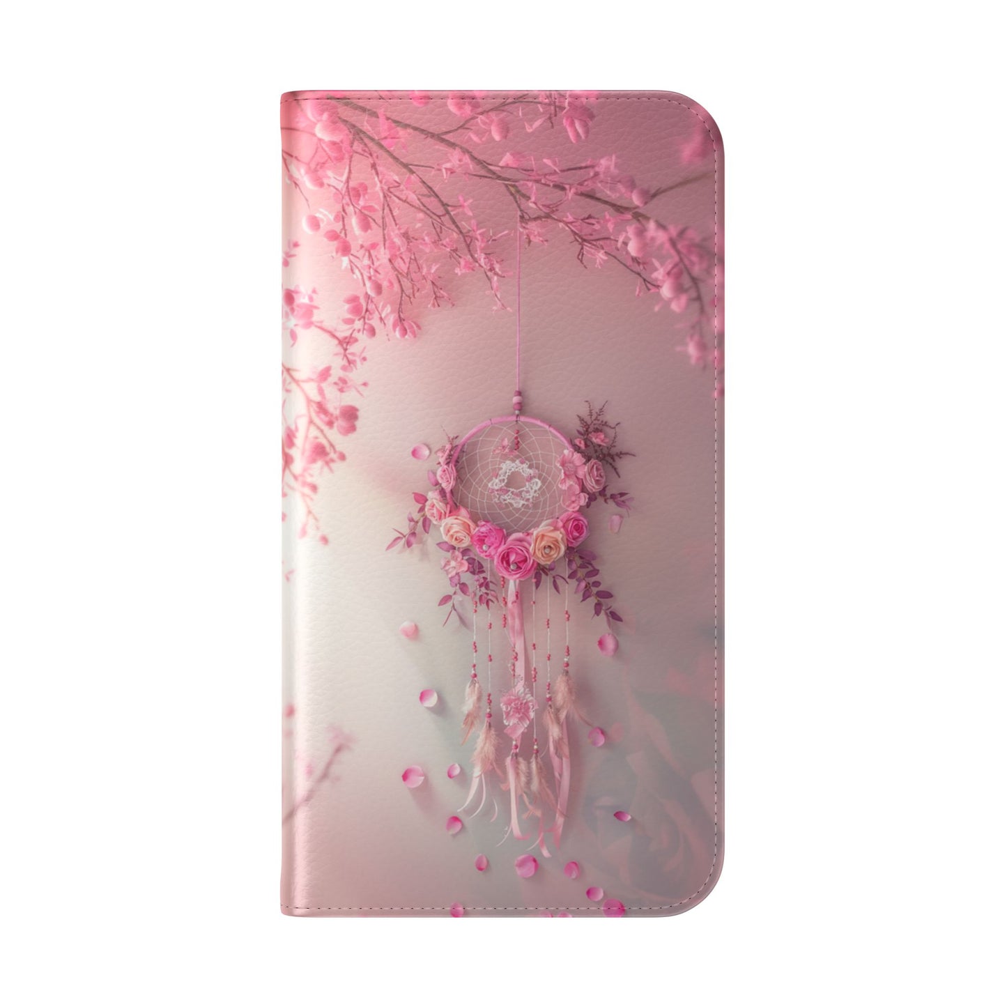 Pink Rose Dreamcatcher - Wallet Flip Case