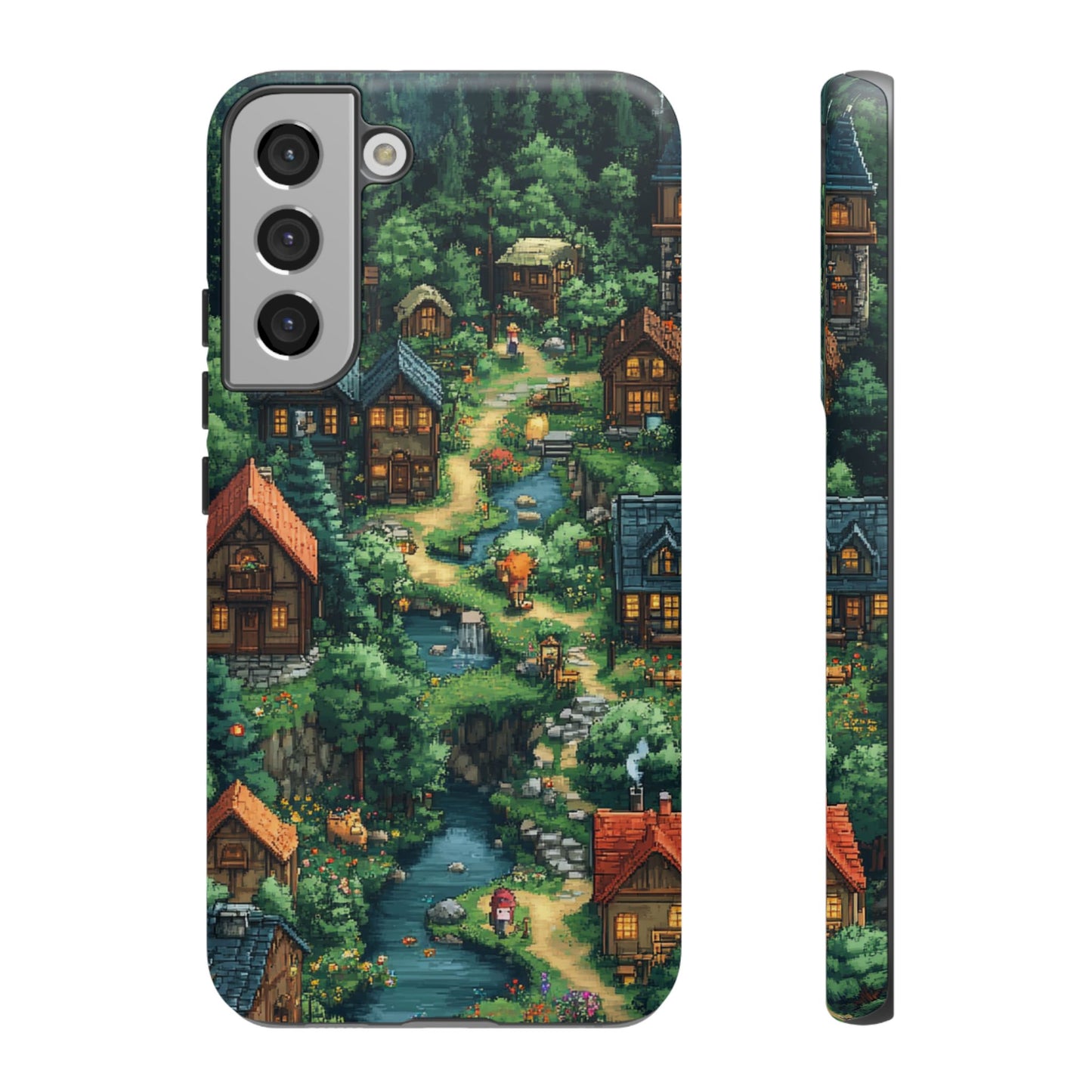 Enchanted Village: Pixel Paradise Phone Case - iPhone, Google Pixel, Samsung Galaxy