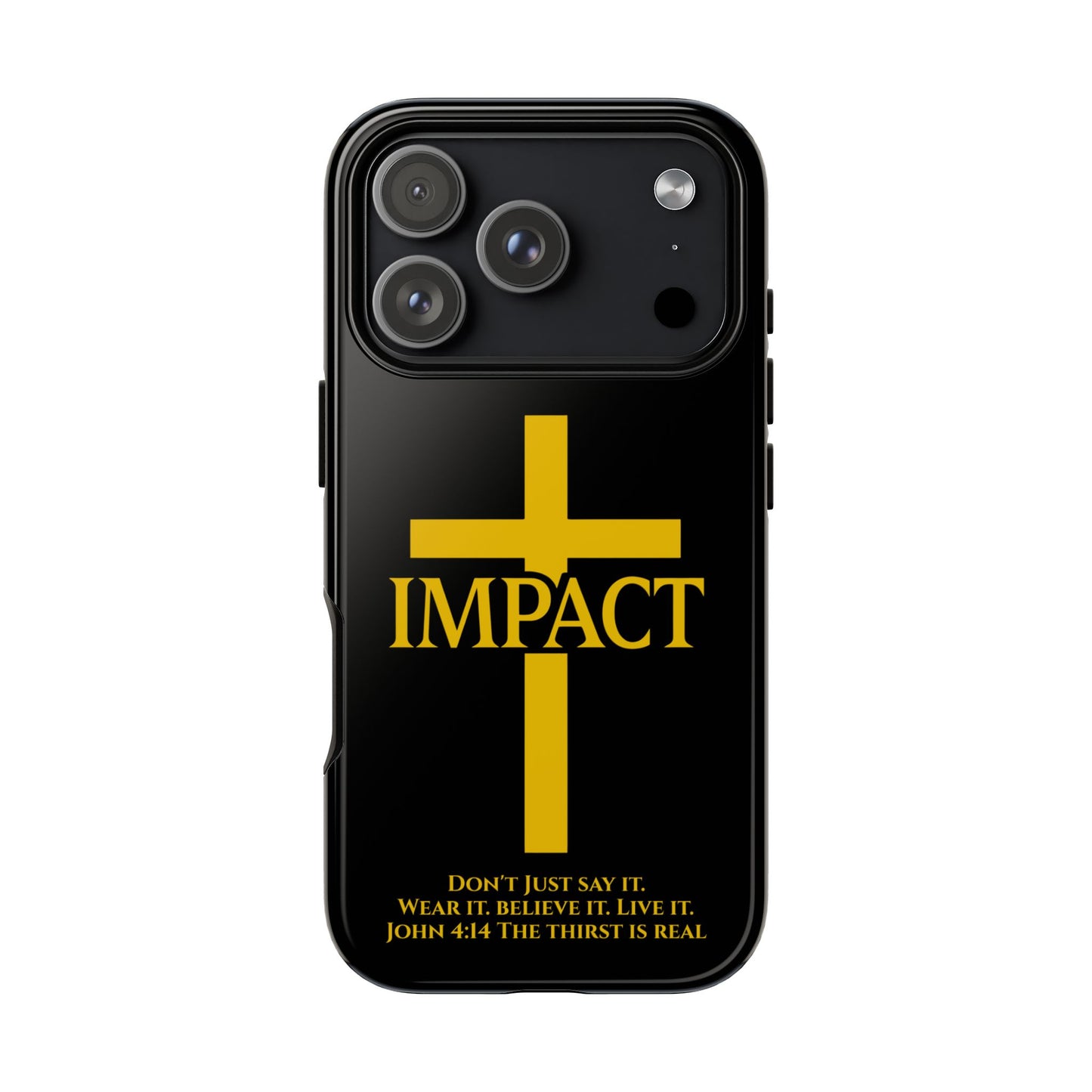 Impact Black/Gold - Tough iPhone Case