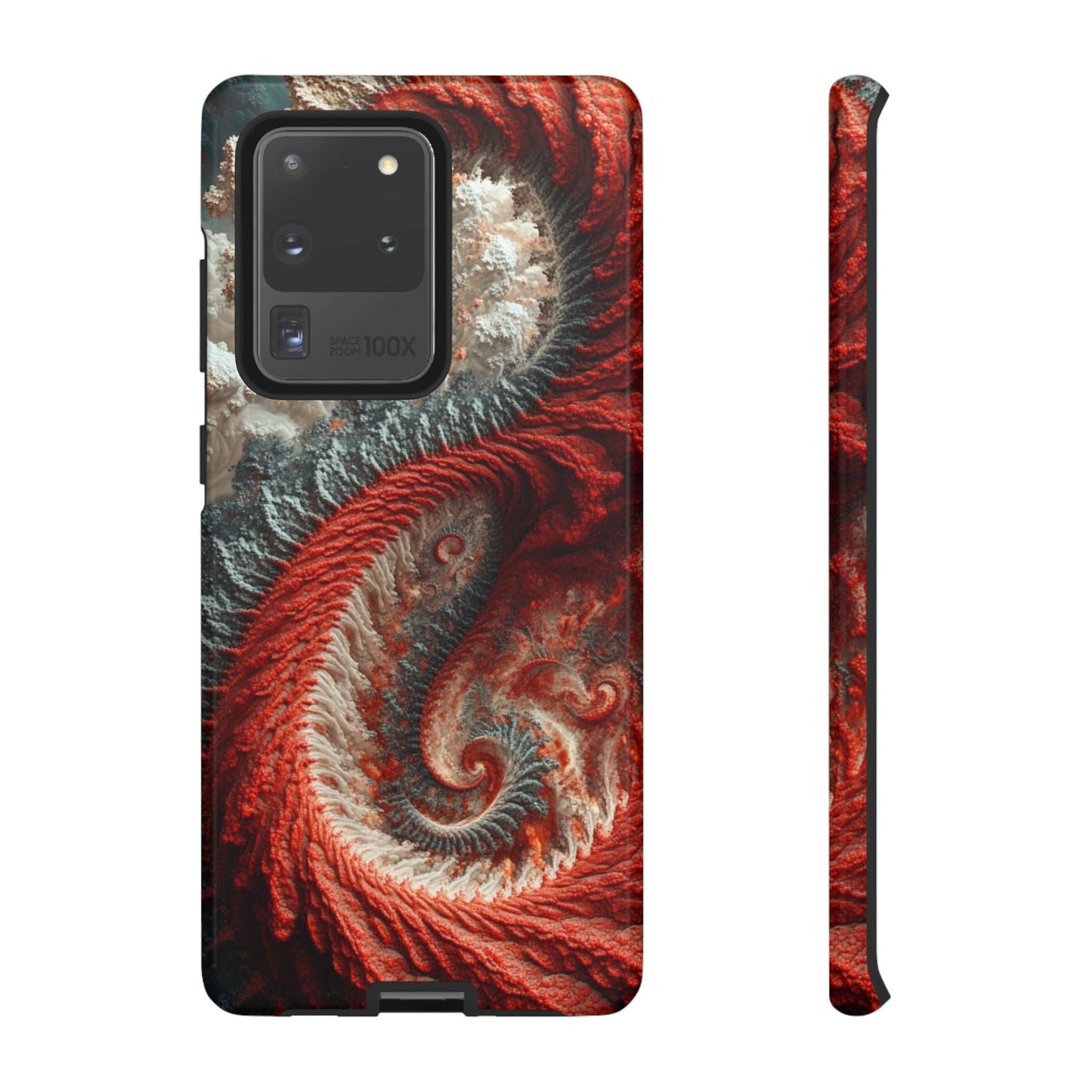 Crimson Spiral Fractal – Tough Samsung Galaxy Case