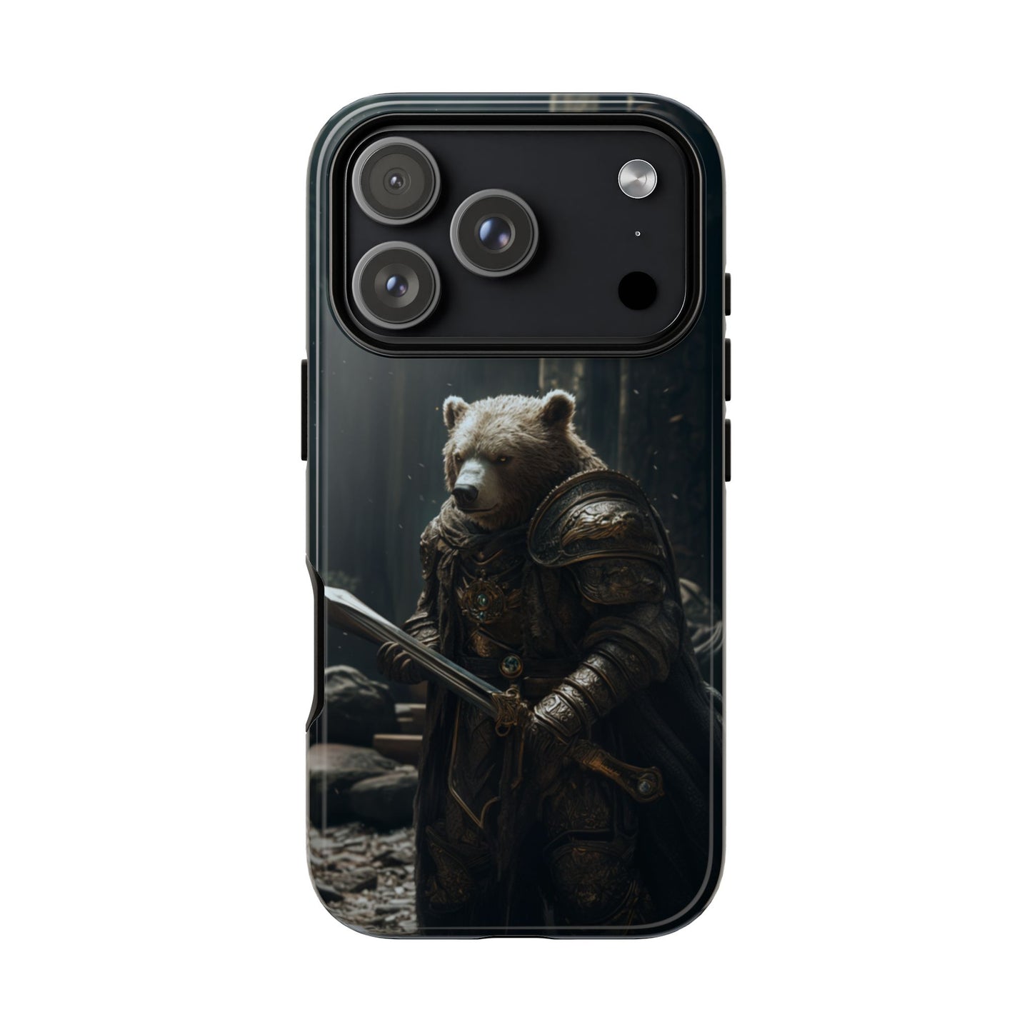 Medieval Bear Warrior Knight - Tough iPhone Case