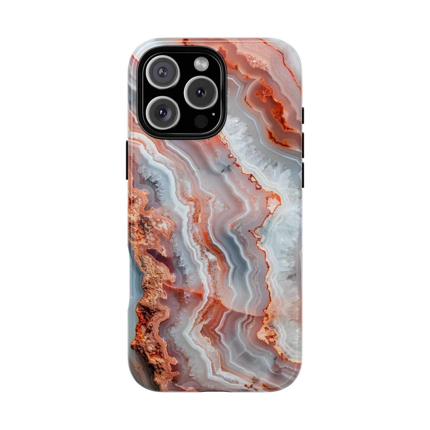 Rose Agate Currents – Tough iPhone Case