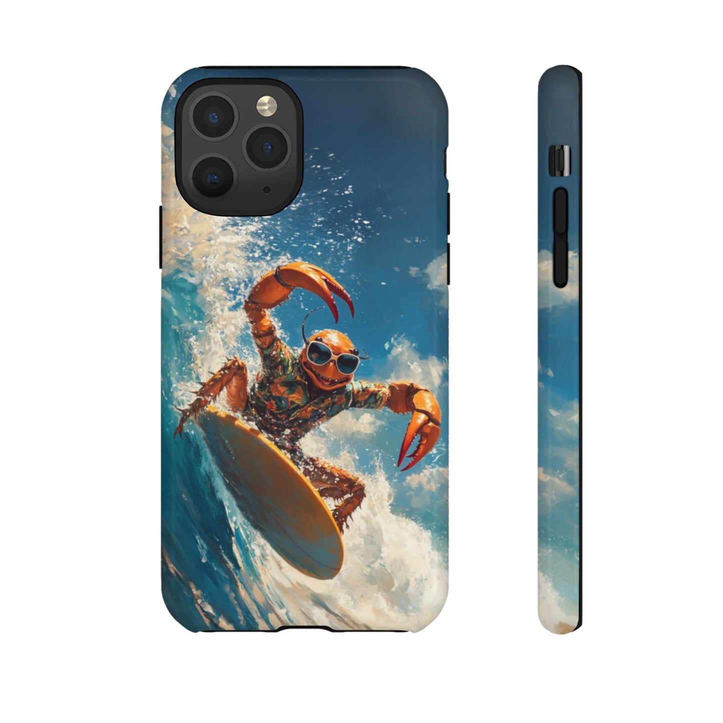 Surfing Crab - Tough iPhone Case