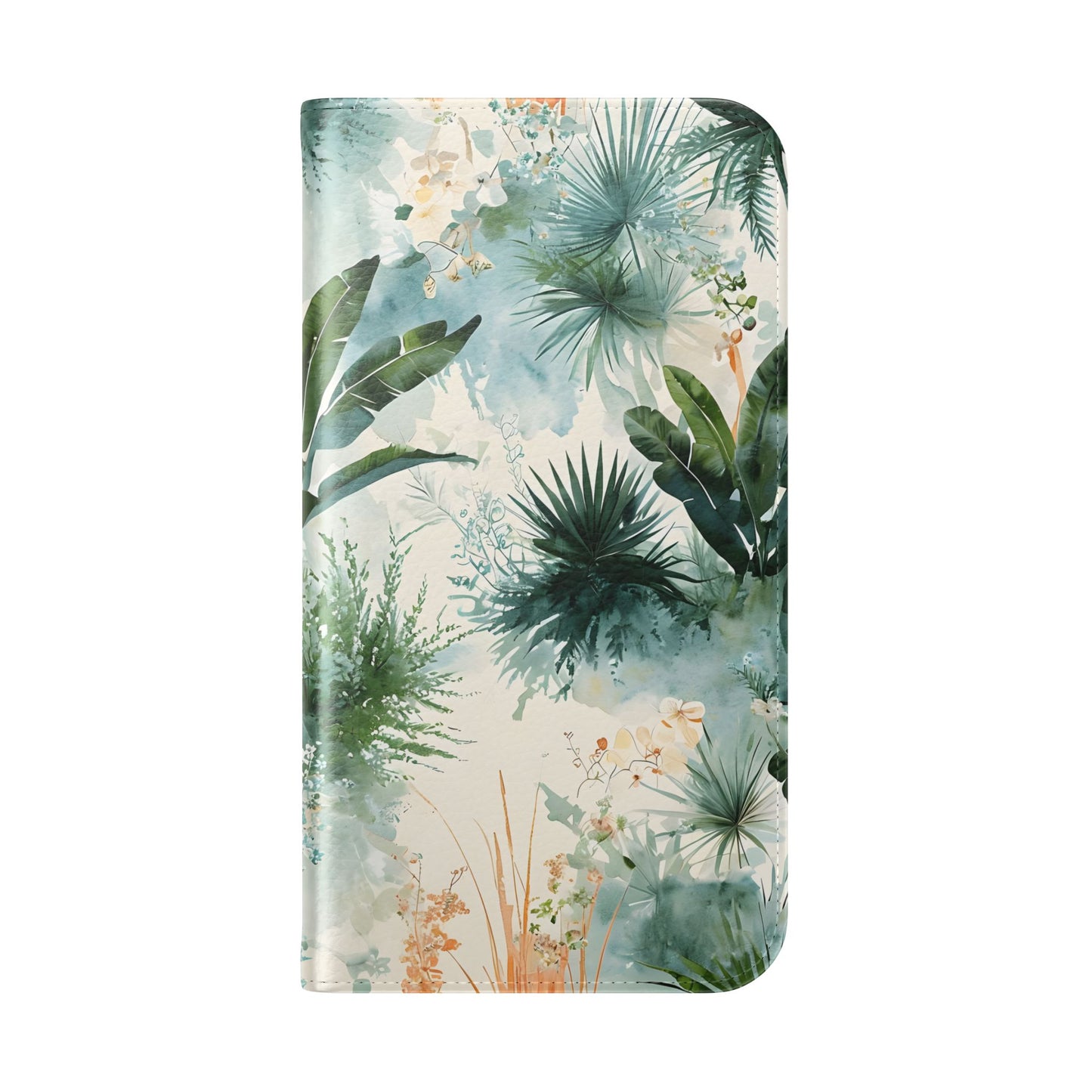 Tropical Botanical Watercolor - Wallet Flip Case